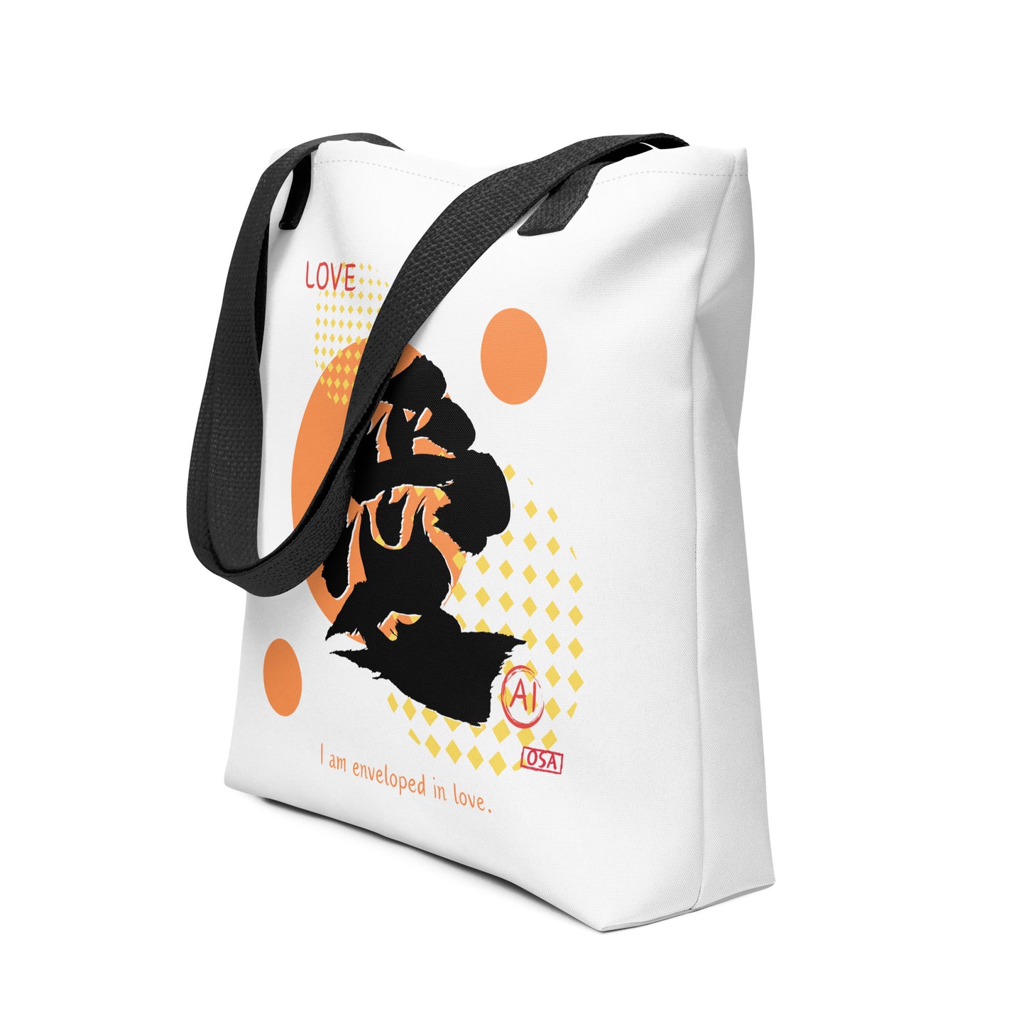 Tote bag(Japanese, Kanji Series -愛“Love” Design.1)
