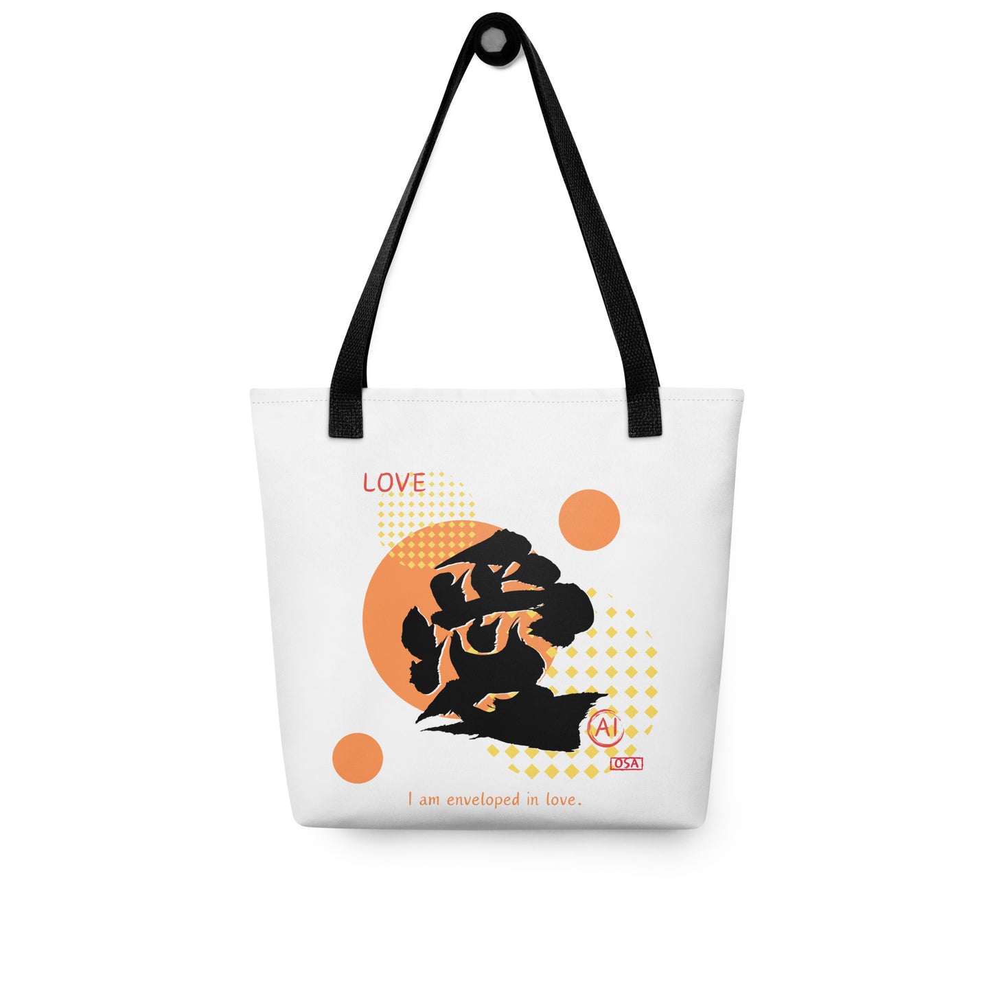 Tote bag(Japanese, Kanji Series -愛“Love” Design.1)