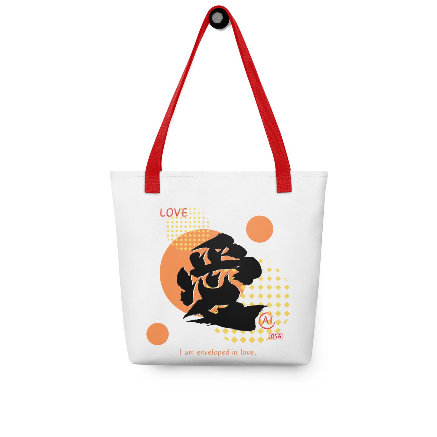 Tote bag(Japanese, Kanji Series -愛“Love” Design.1)