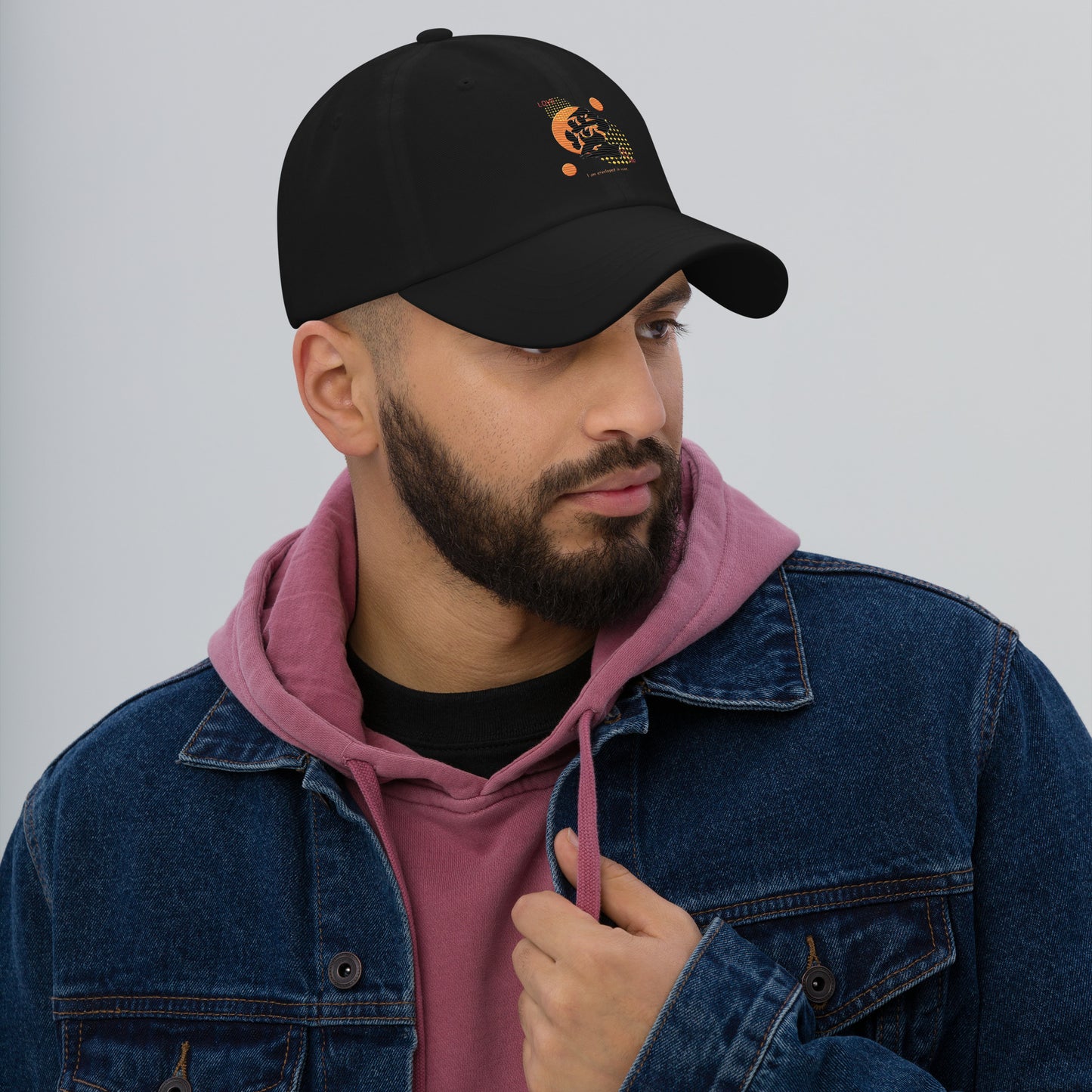 Dad hat(Japanese, Kanji Series -愛“Love” Design.1)