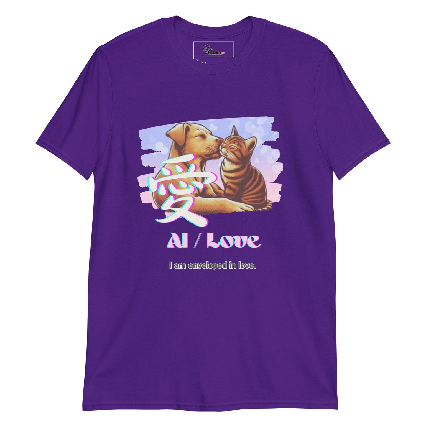 Short-Sleeve Unisex T-Shirt (Japanese, Kanji Series -愛“Love” Design.2)