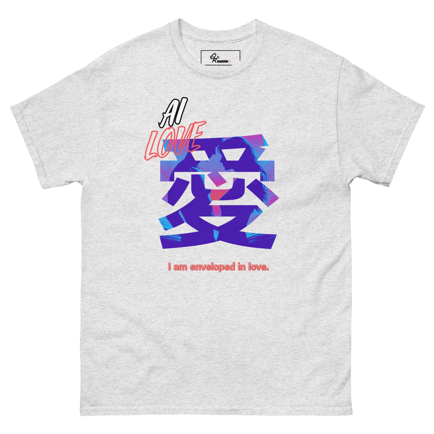 Unisex classic tee(Japanese, Kanji Series -愛“Love” Desig.3)