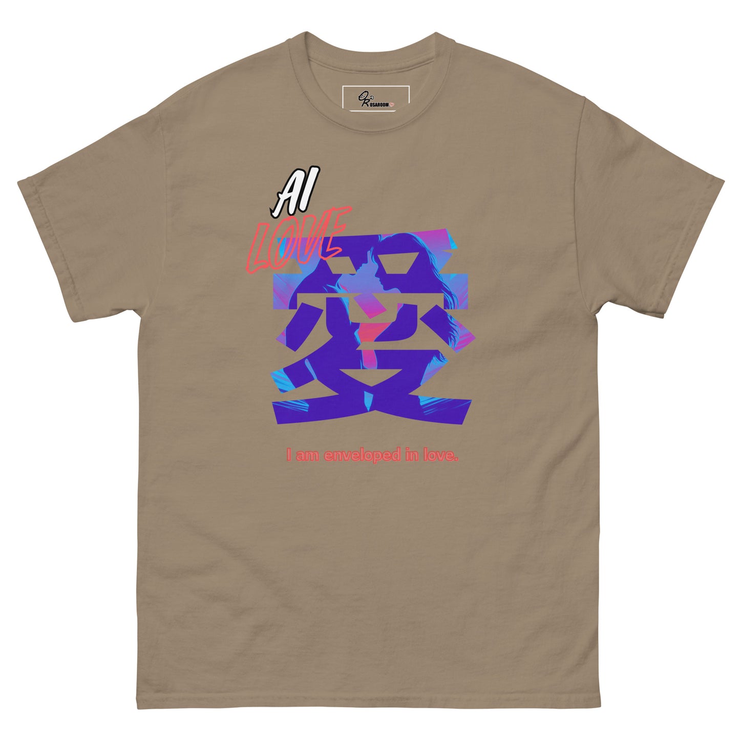 Unisex classic tee(Japanese, Kanji Series -愛“Love” Desig.3)