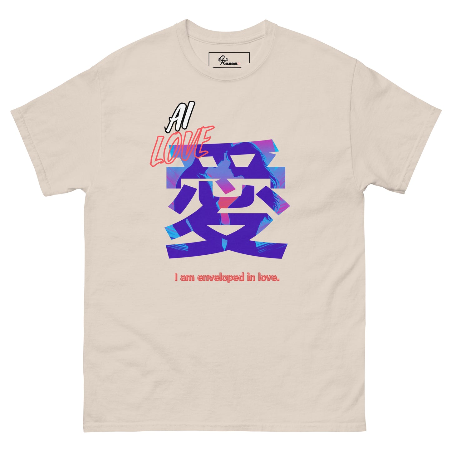 Unisex classic tee(Japanese, Kanji Series -愛“Love” Desig.3)