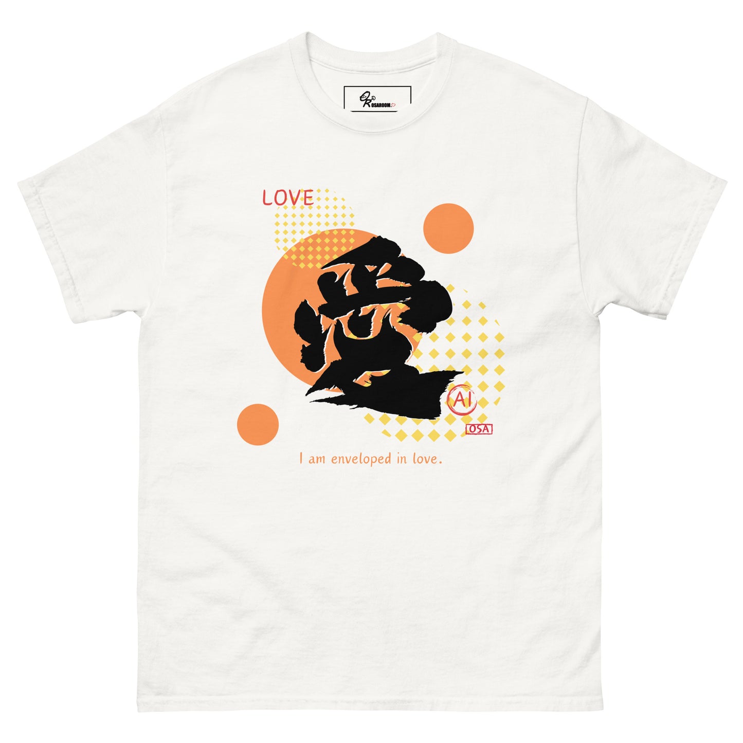 Unisex classic tee(Japanese, Kanji Series -愛“Love” Design.1)