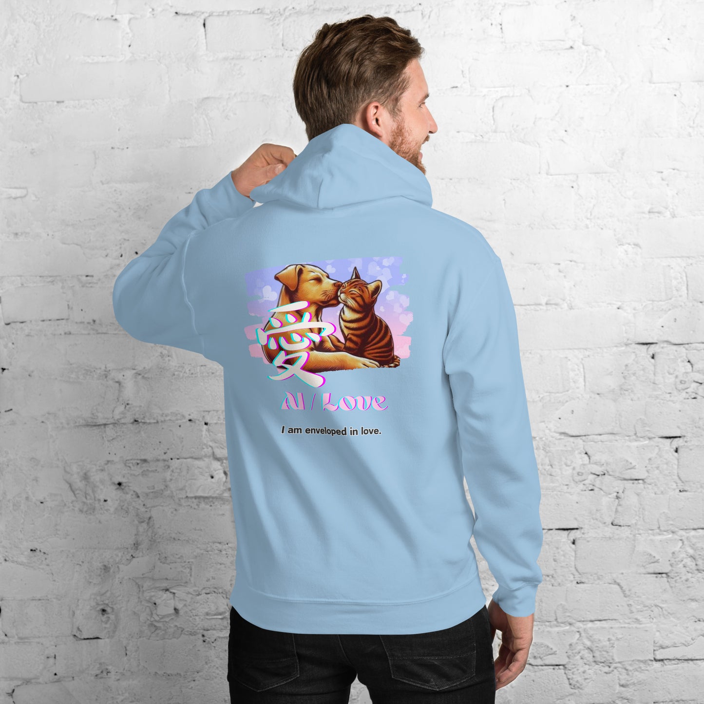 Unisex Hoodie(Japanese, Kanji Series -愛“Love” Design.2)