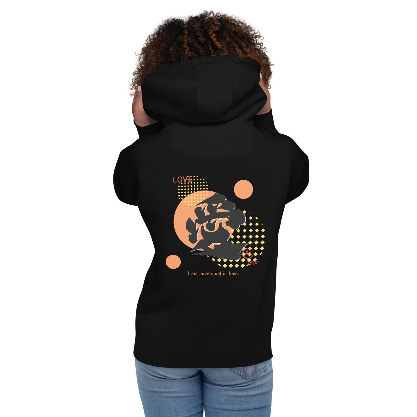 Unisex Hoodie(Japanese, Kanji Series -愛“Love” Design.1)