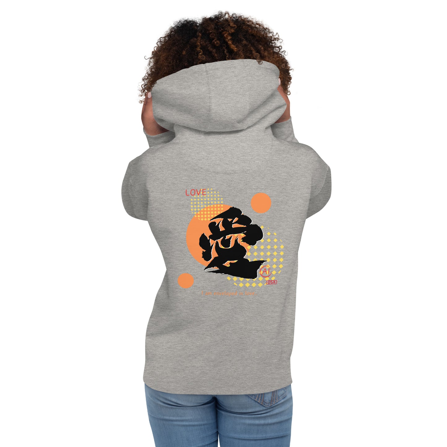 Unisex Hoodie(Japanese, Kanji Series -愛“Love” Design.1)
