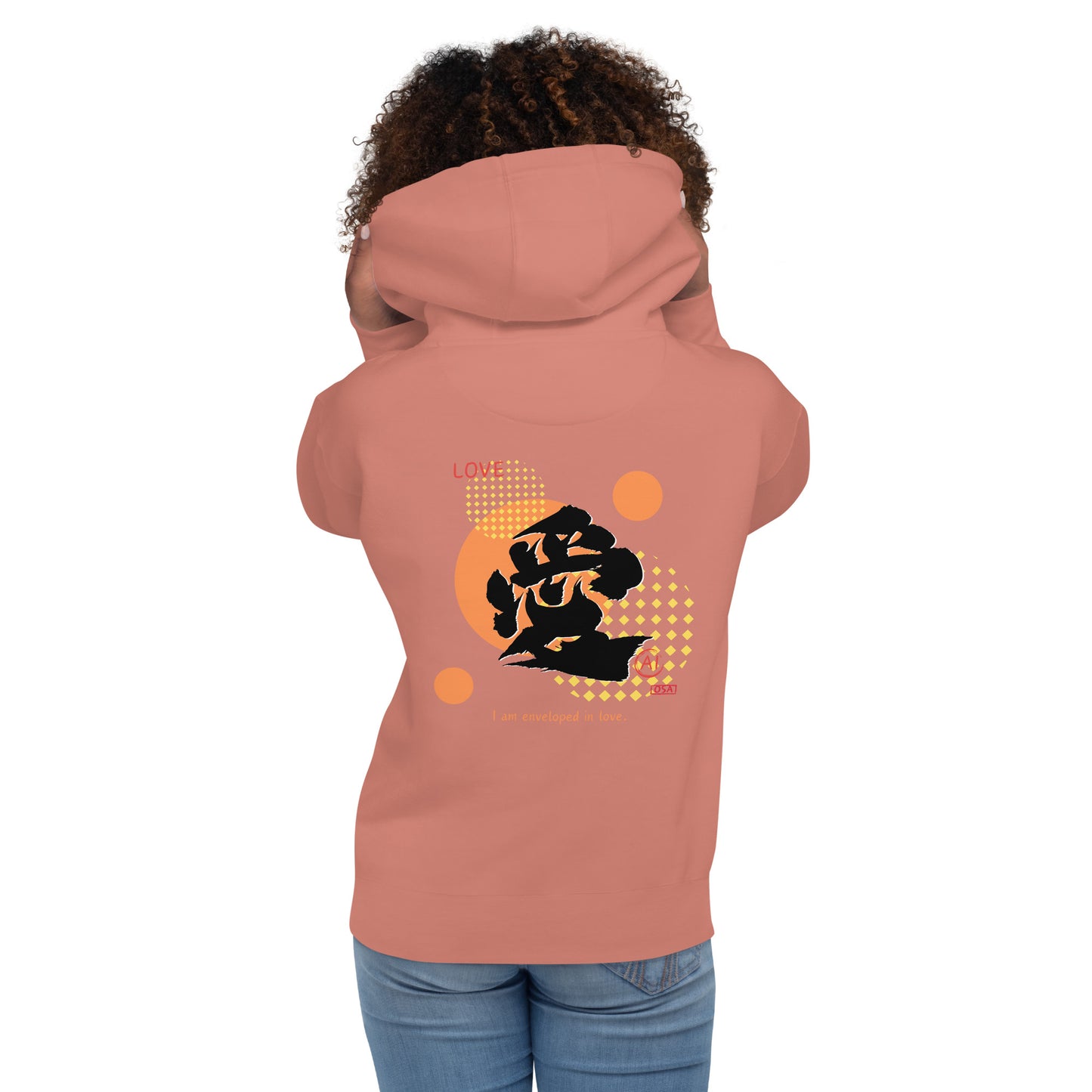 Unisex Hoodie(Japanese, Kanji Series -愛“Love” Design.1)