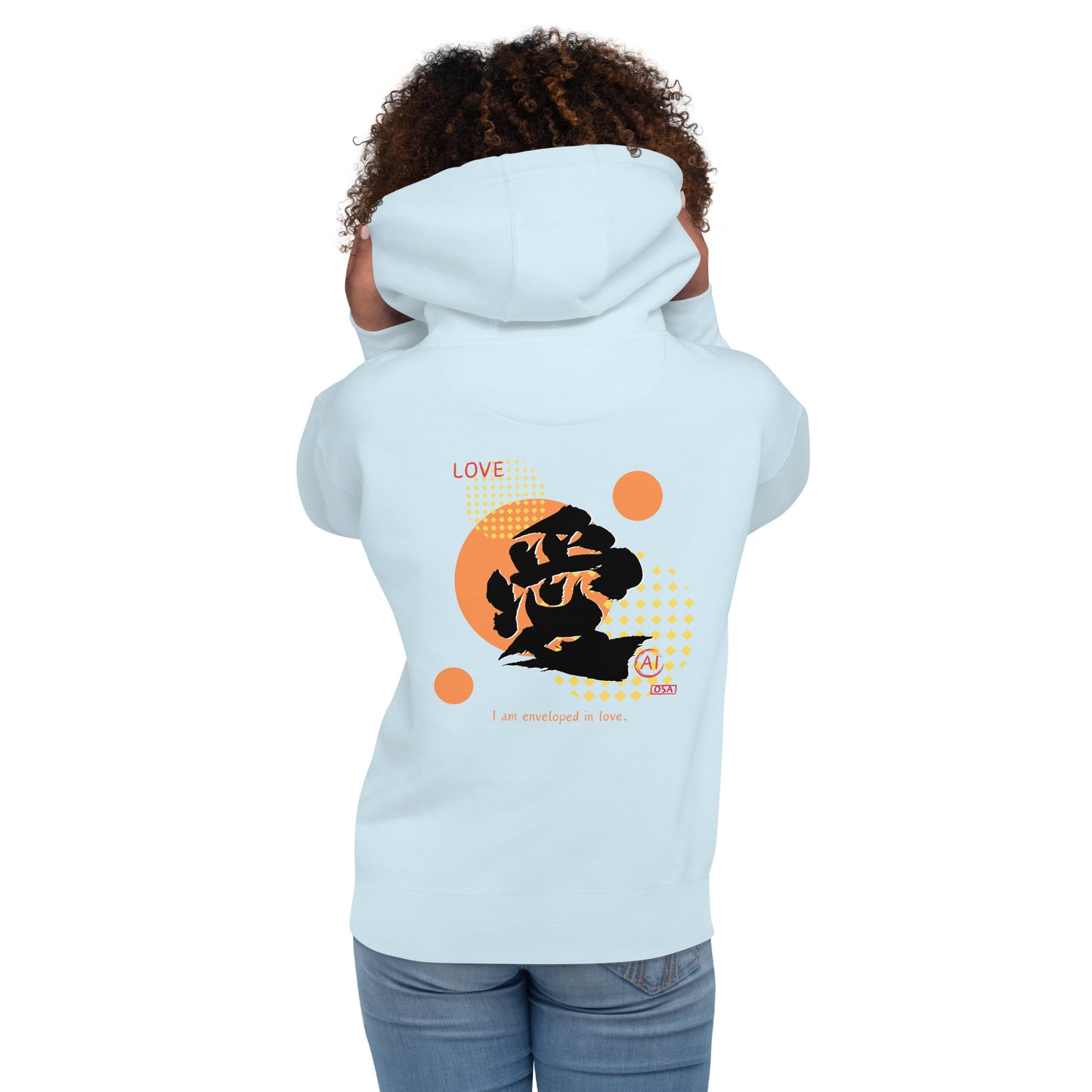 Unisex Hoodie(Japanese, Kanji Series -愛“Love” Design.1)