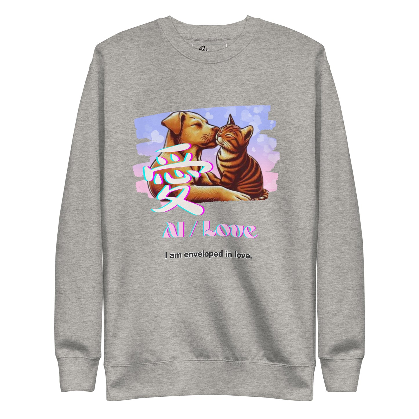 Unisex Premium Sweatshirt(Japanese, Kanji Series -愛“Love” Design.2)
