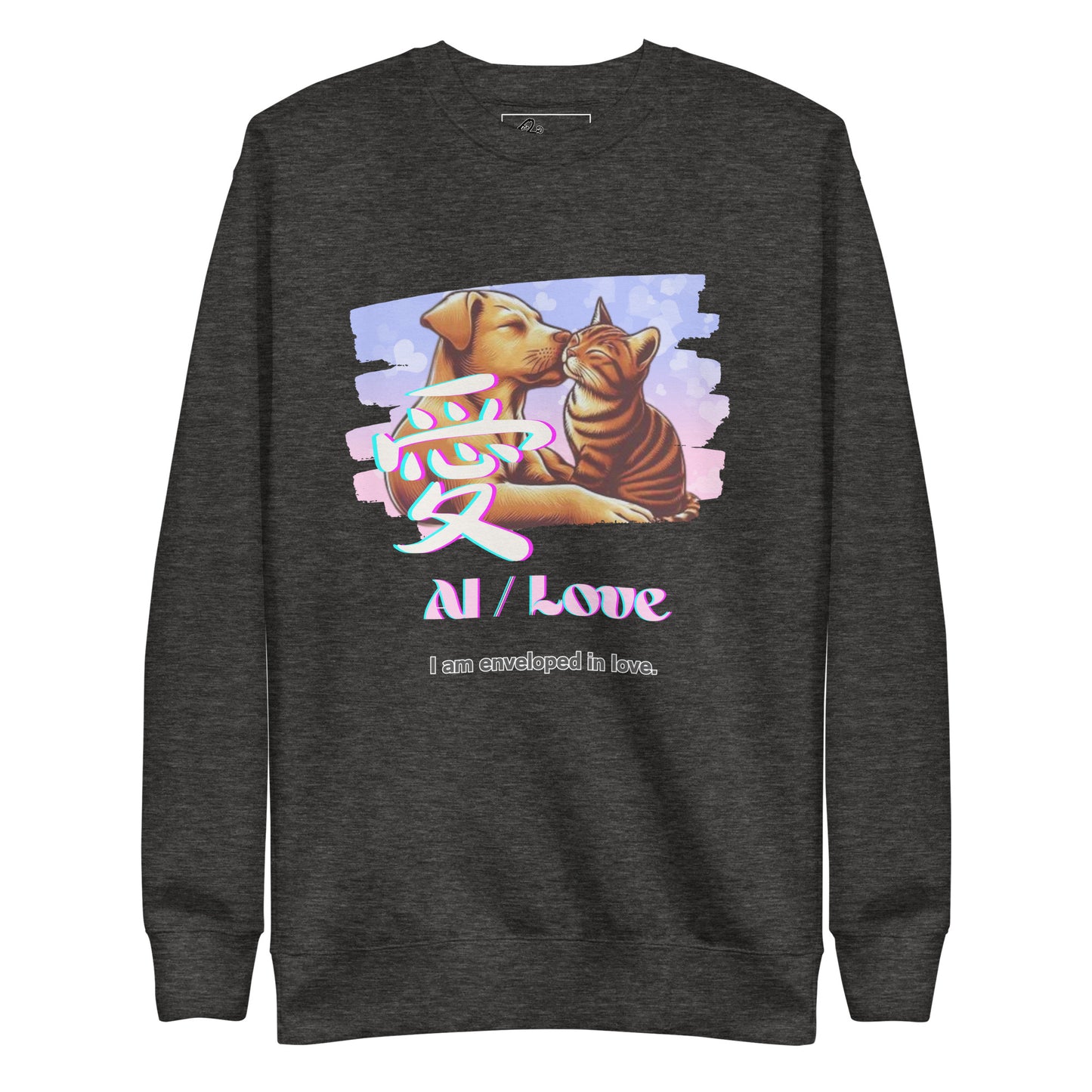 Unisex Premium Sweatshirt(Japanese, Kanji Series -愛“Love” Design.2)