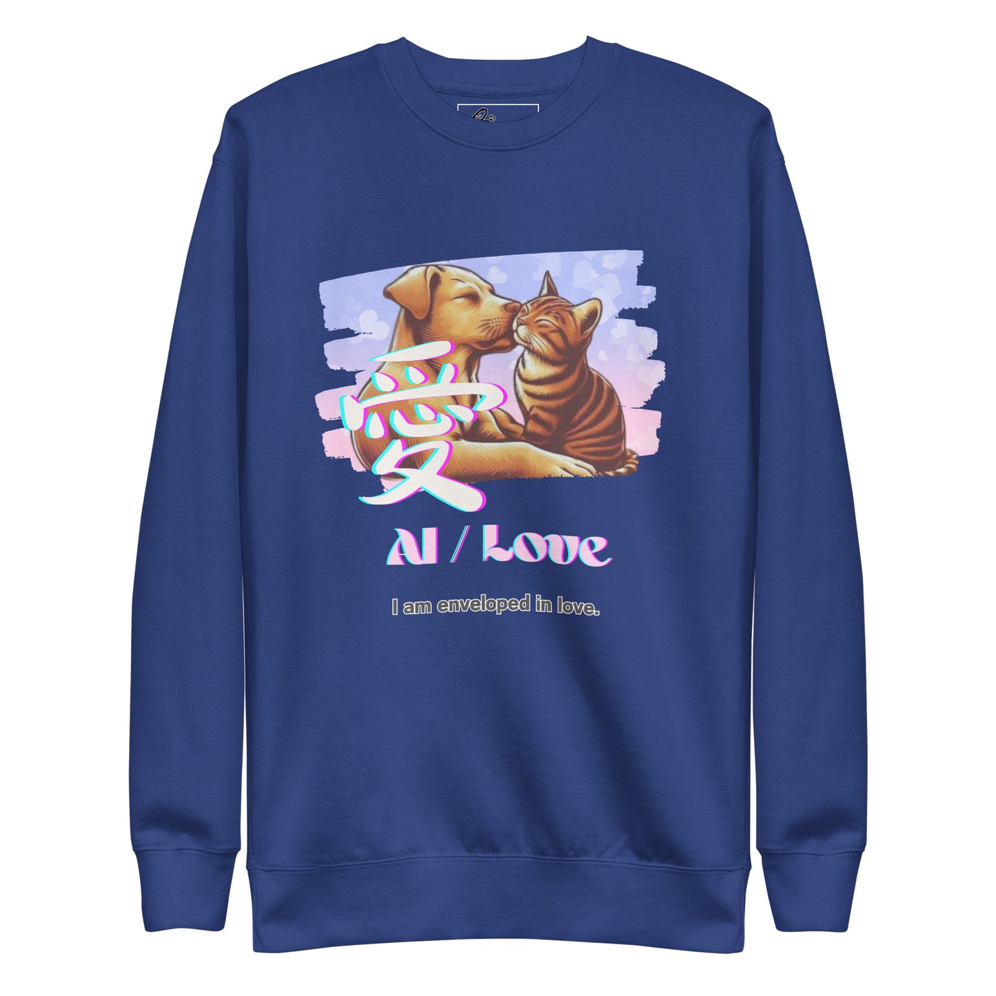 Unisex Premium Sweatshirt(Japanese, Kanji Series -愛“Love” Design.2)