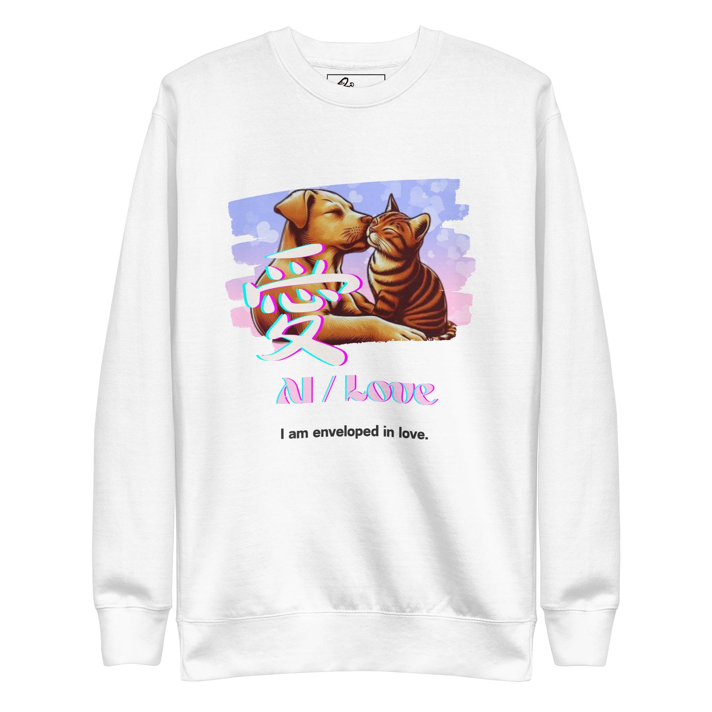 Unisex Premium Sweatshirt(Japanese, Kanji Series -愛“Love” Design.2)