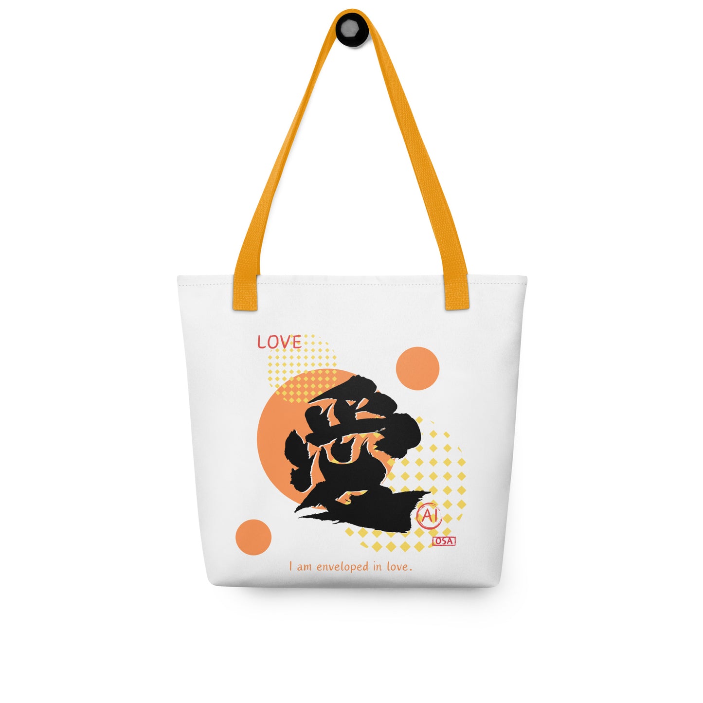 Tote bag(Japanese, Kanji Series -愛“Love” Design.1)