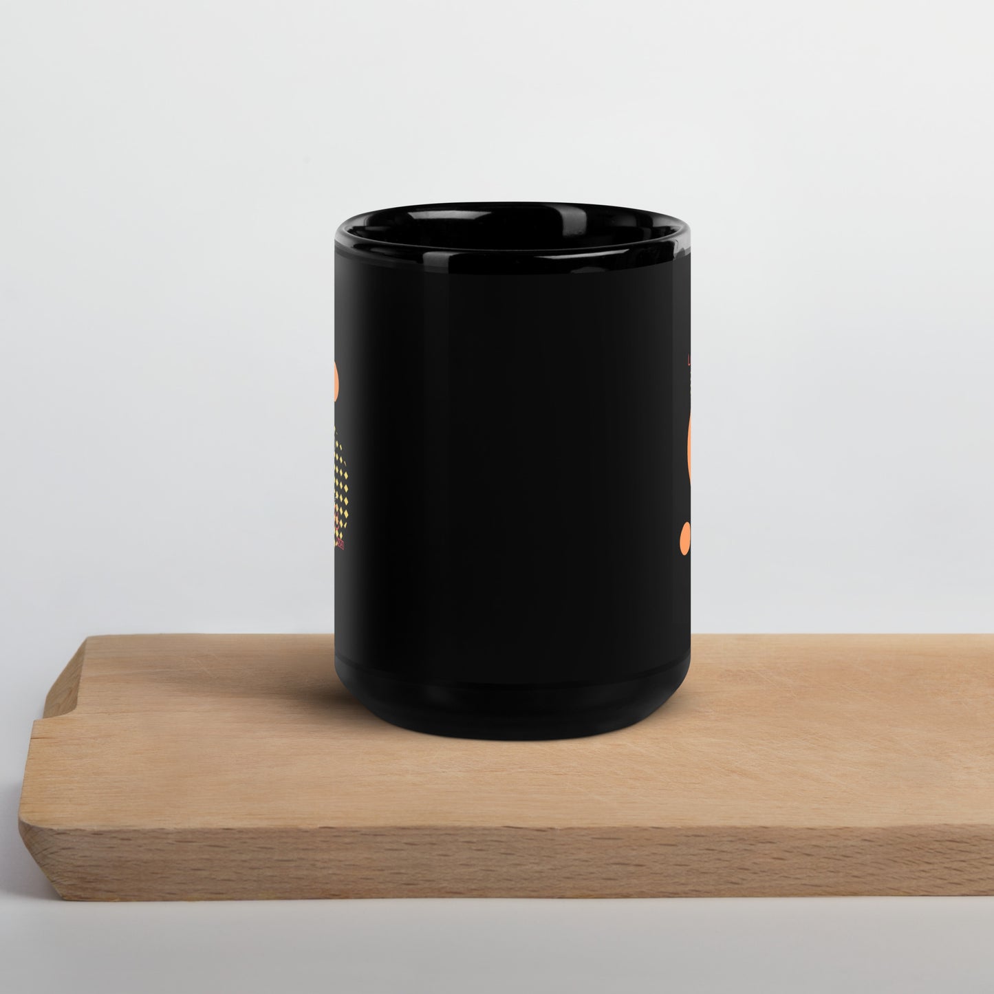 Black Glossy Mug(Japanese, Kanji Series -愛“Love” Design.1)