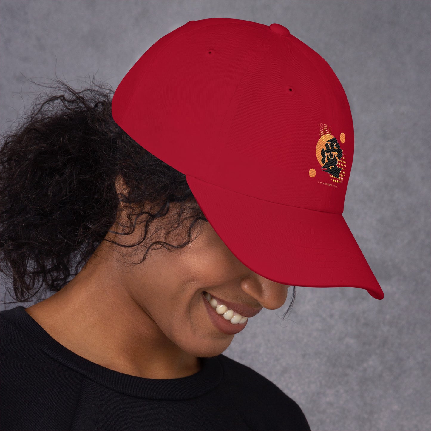 Dad hat(Japanese, Kanji Series -愛“Love” Design.1)
