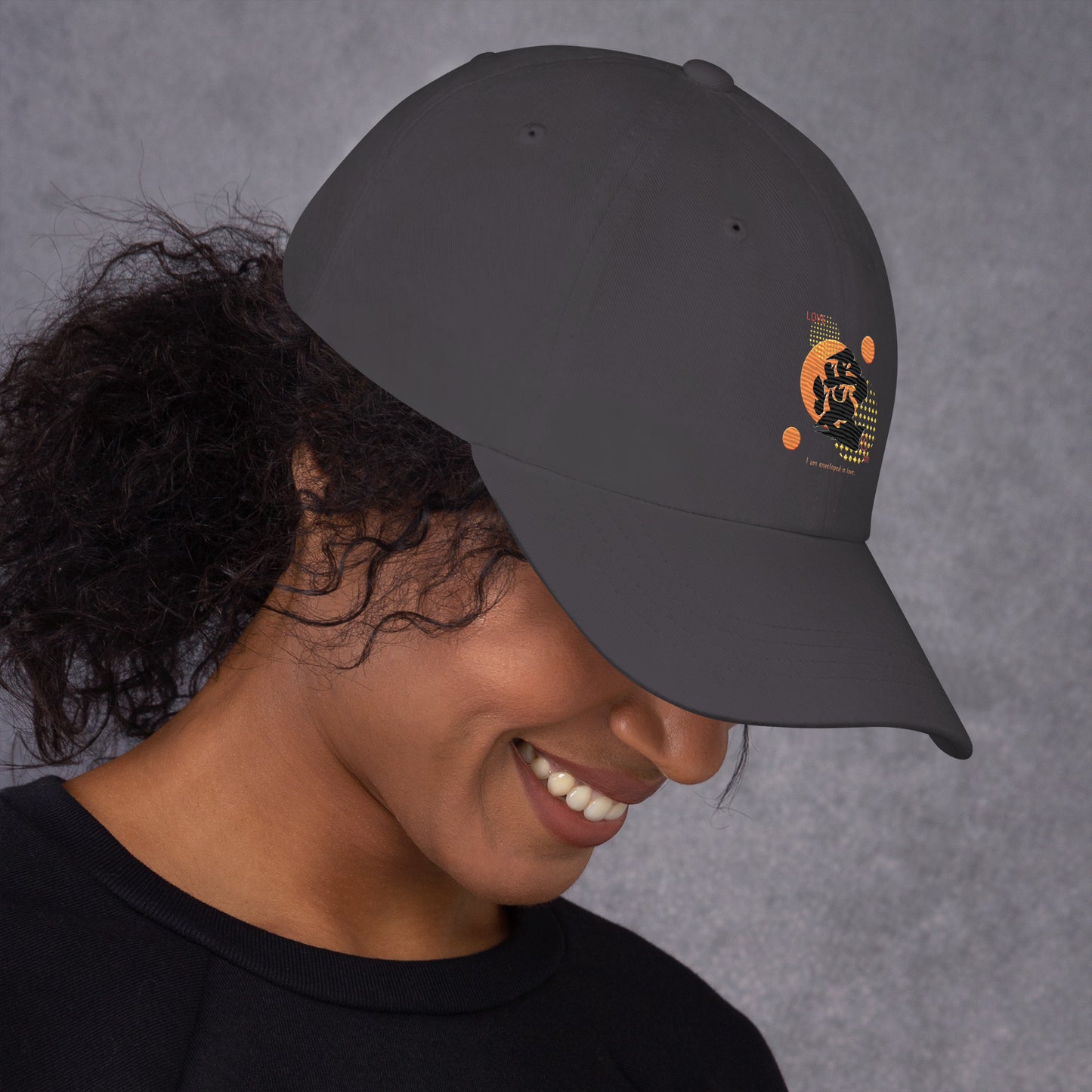 Dad hat(Japanese, Kanji Series -愛“Love” Design.1)