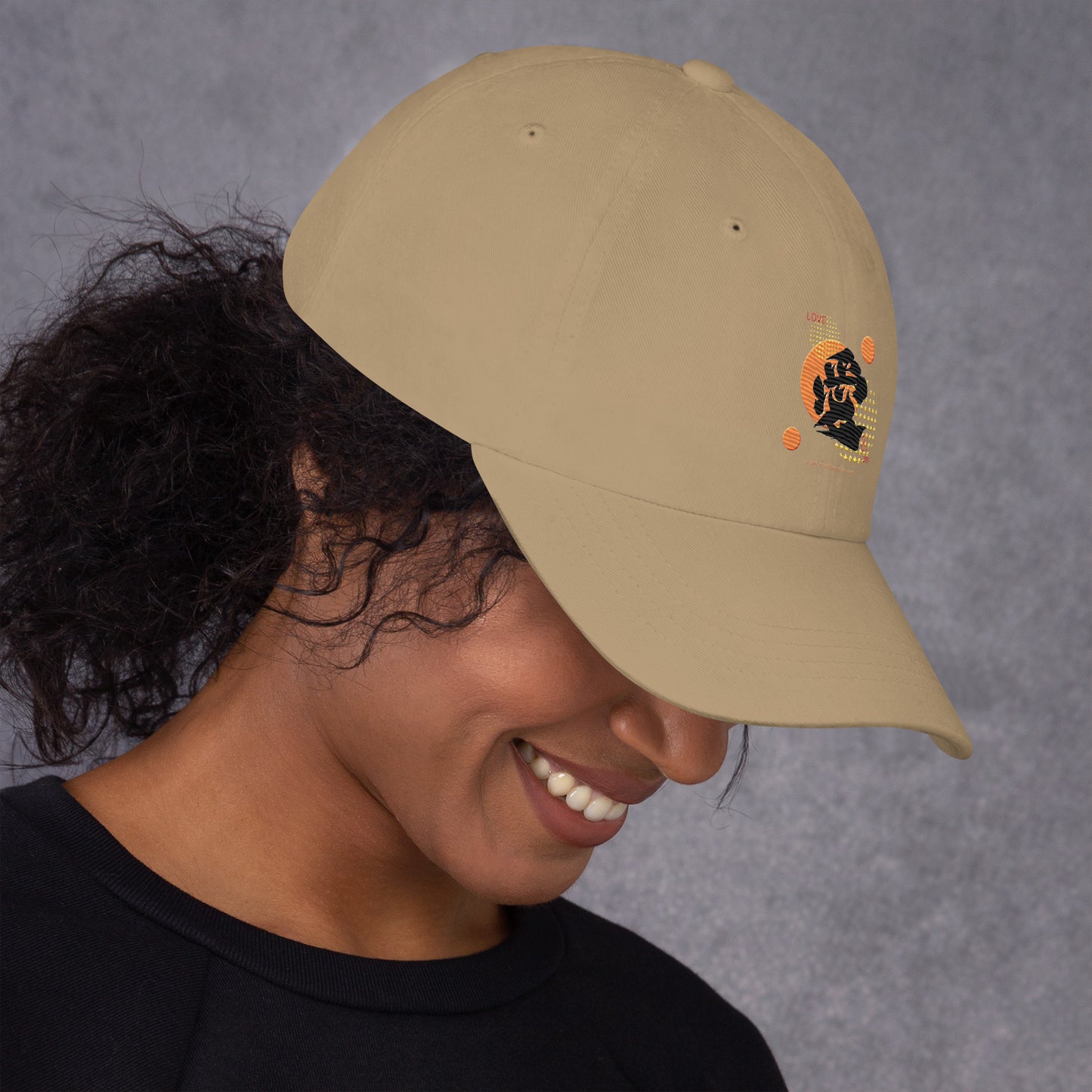 Dad hat(Japanese, Kanji Series -愛“Love” Design.1)