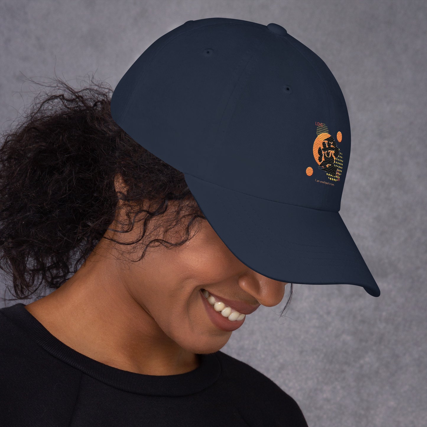 Dad hat(Japanese, Kanji Series -愛“Love” Design.1)