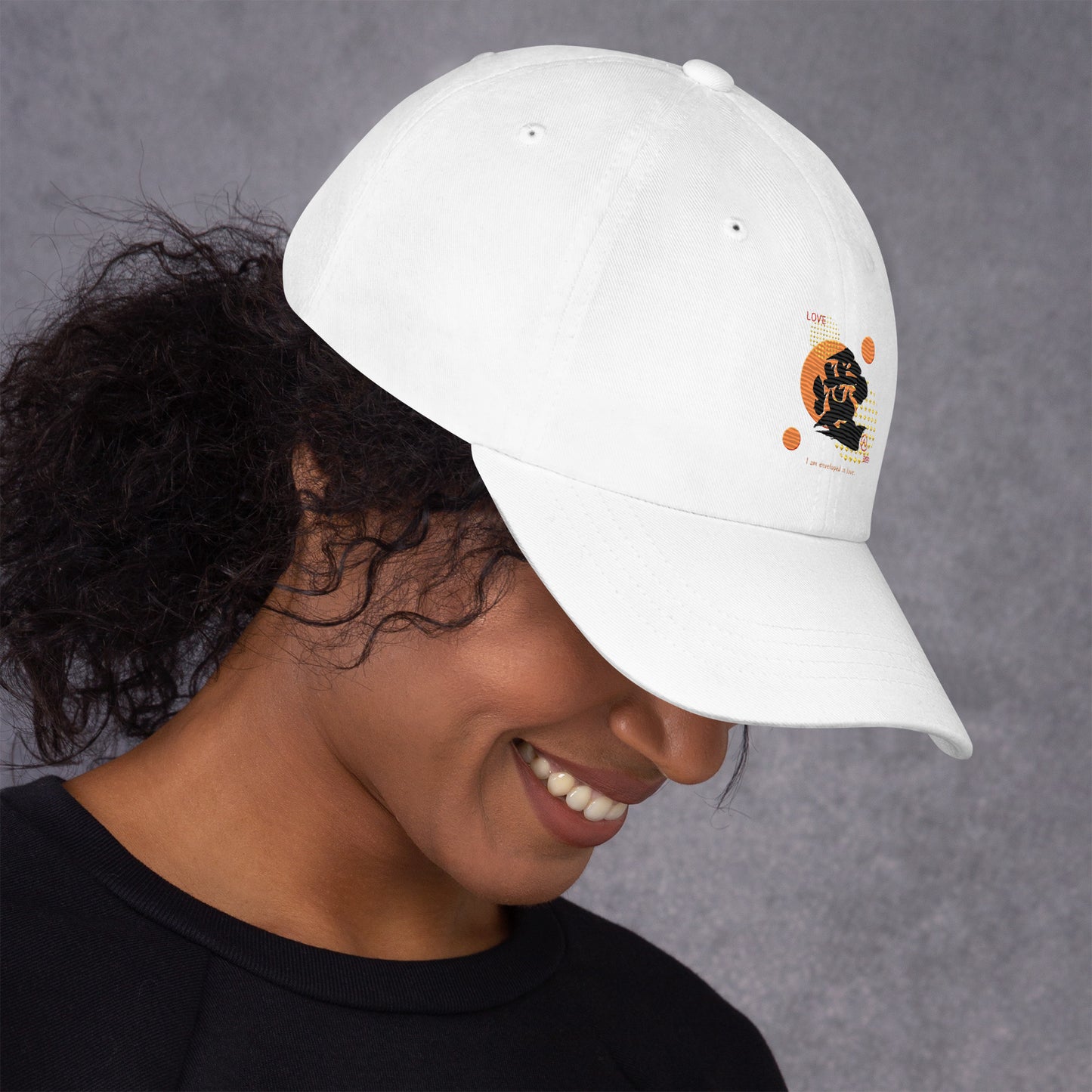 Dad hat(Japanese, Kanji Series -愛“Love” Design.1)