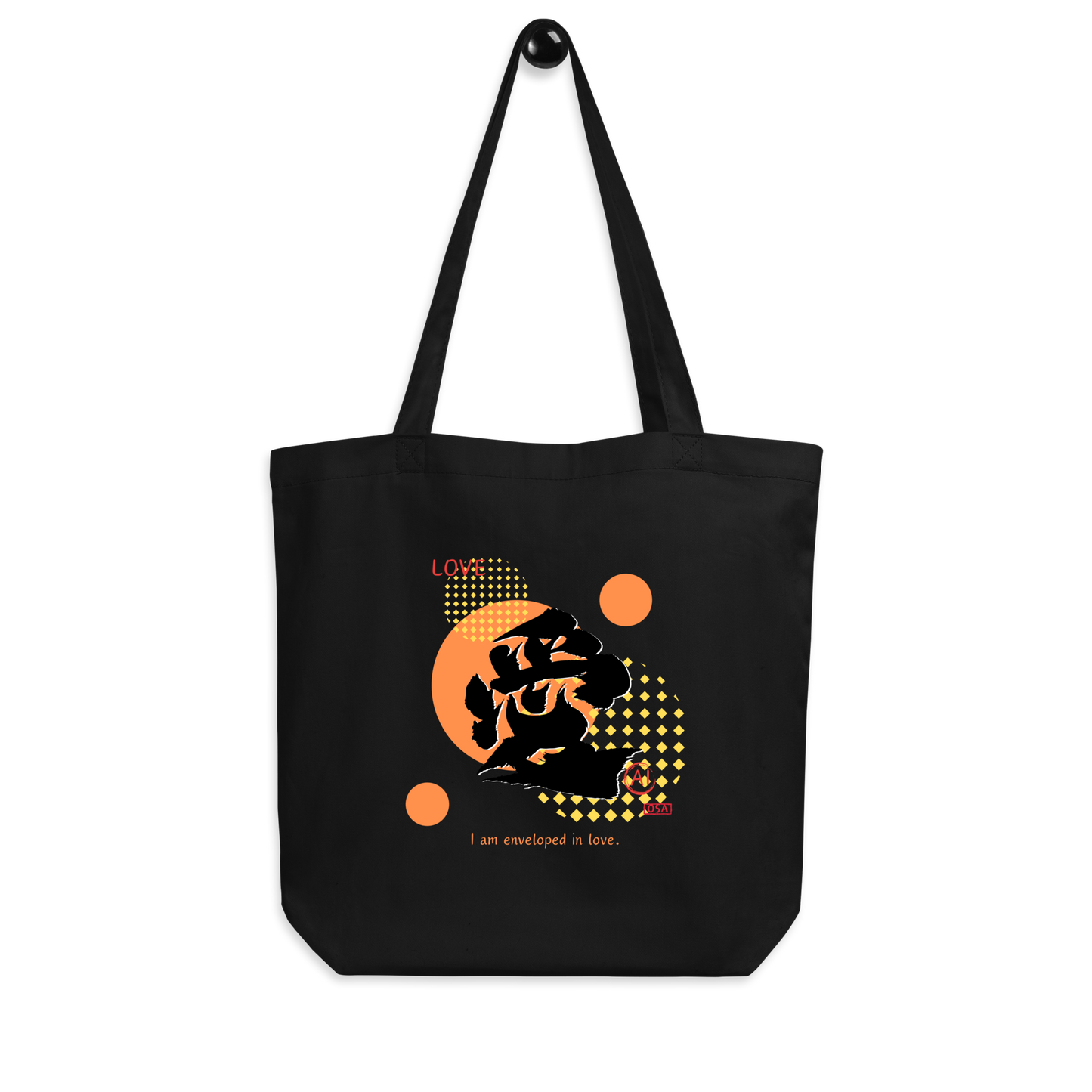 Eco Tote Bag(Japanese, Kanji Series -愛“Love” Design.1)