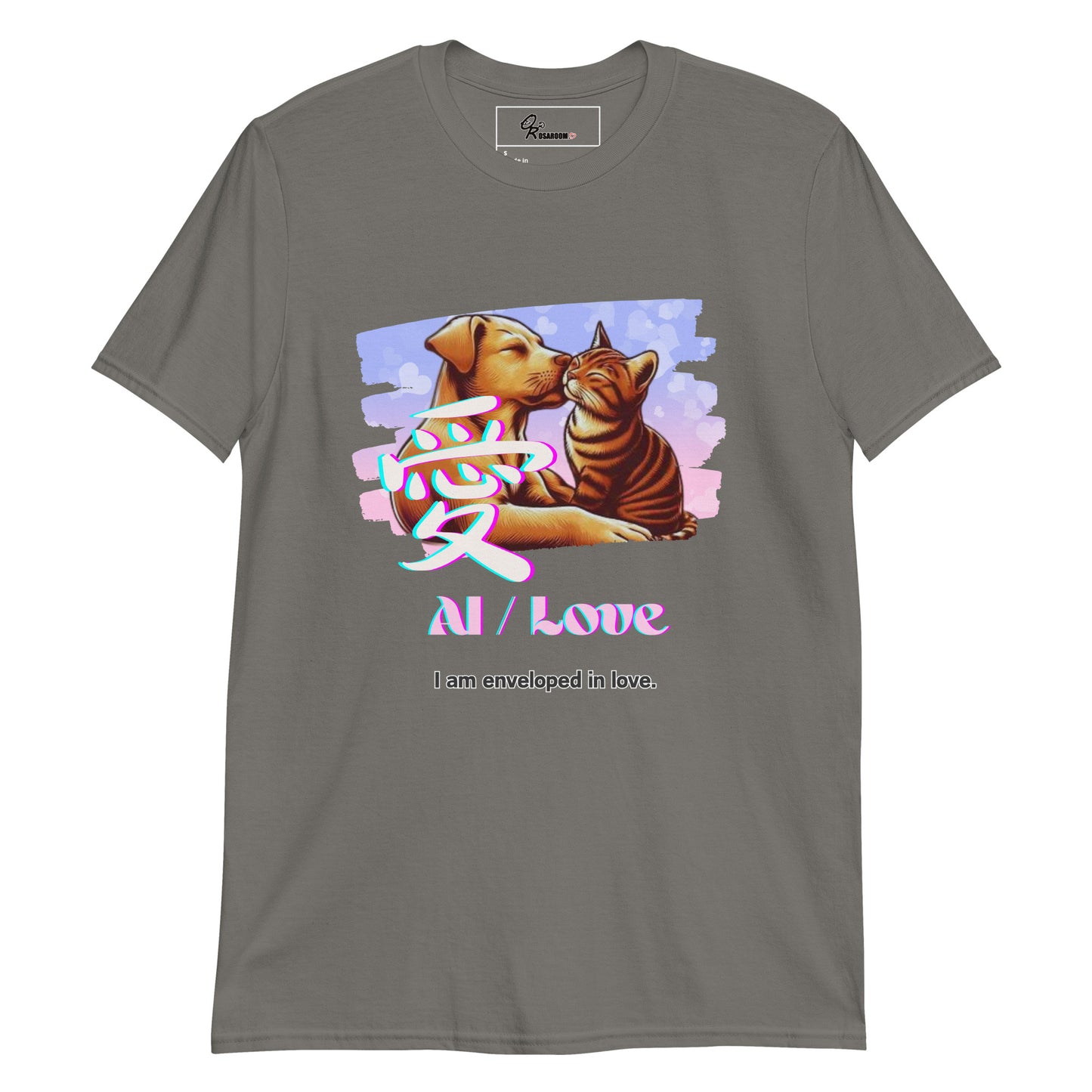 Short-Sleeve Unisex T-Shirt (Japanese, Kanji Series -愛“Love” Design.2)