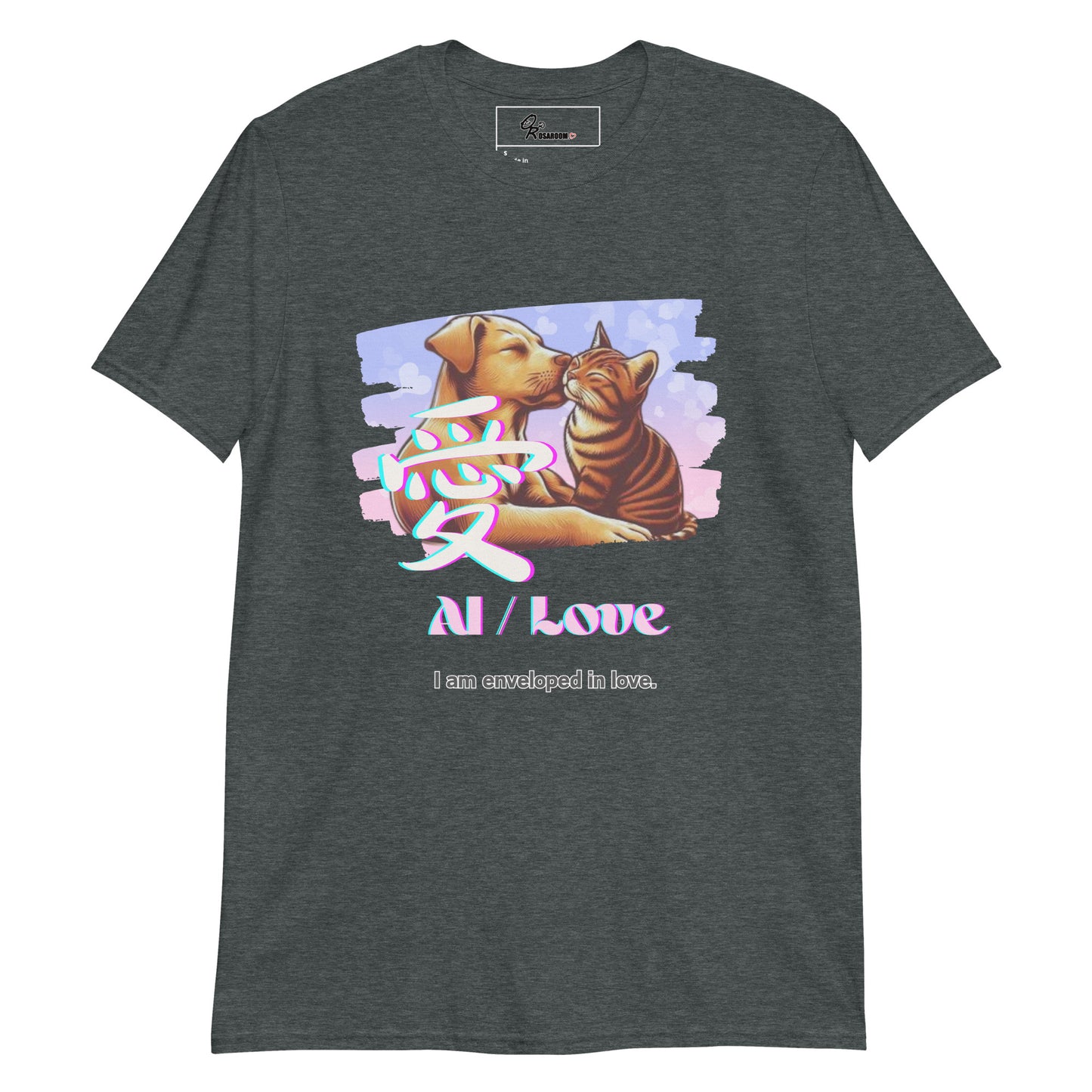 Short-Sleeve Unisex T-Shirt (Japanese, Kanji Series -愛“Love” Design.2)