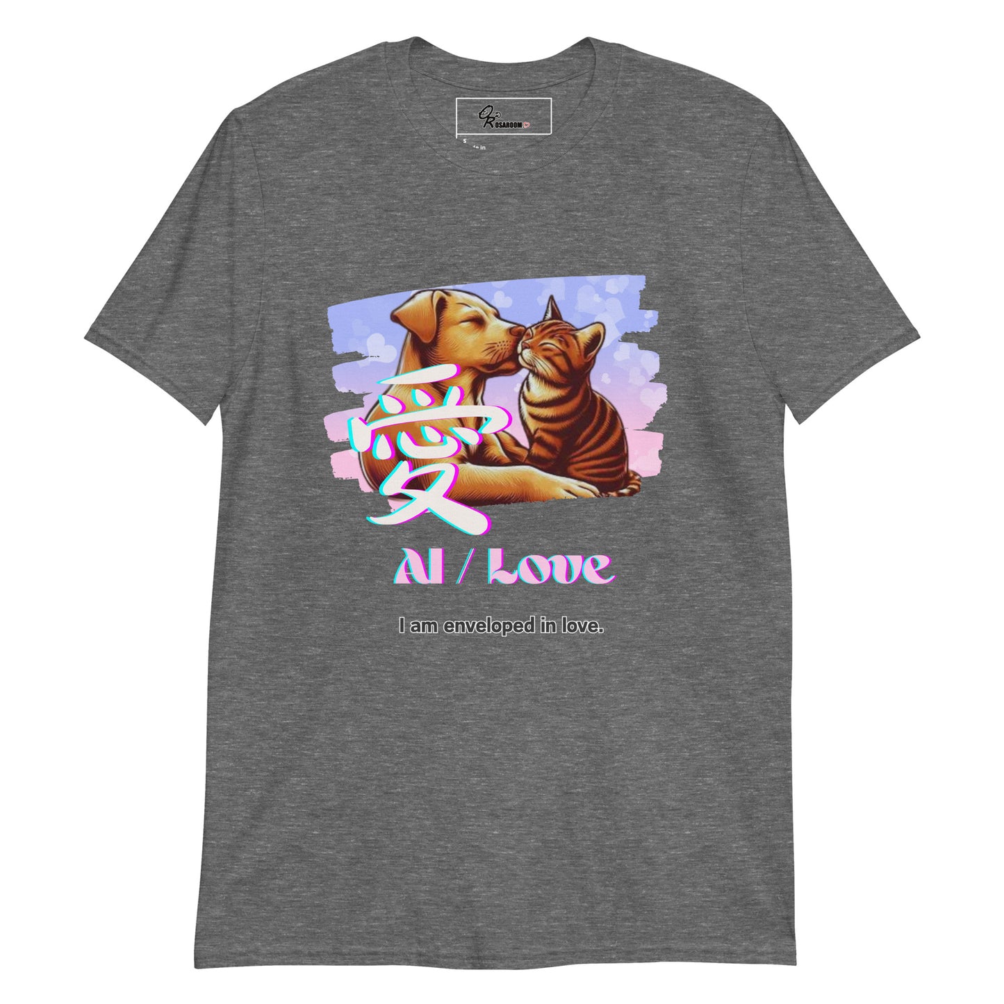 Short-Sleeve Unisex T-Shirt (Japanese, Kanji Series -愛“Love” Design.2)