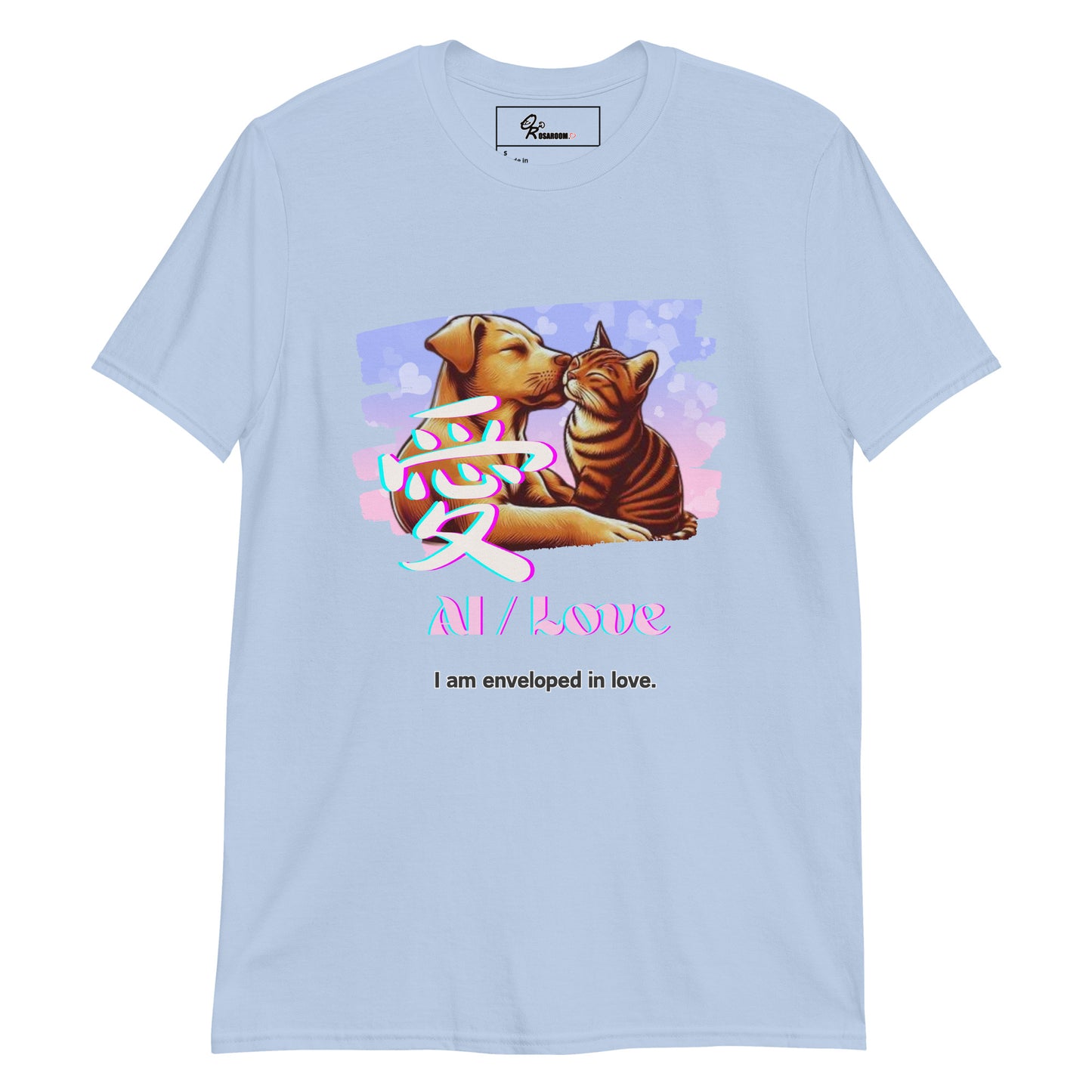 Short-Sleeve Unisex T-Shirt (Japanese, Kanji Series -愛“Love” Design.2)