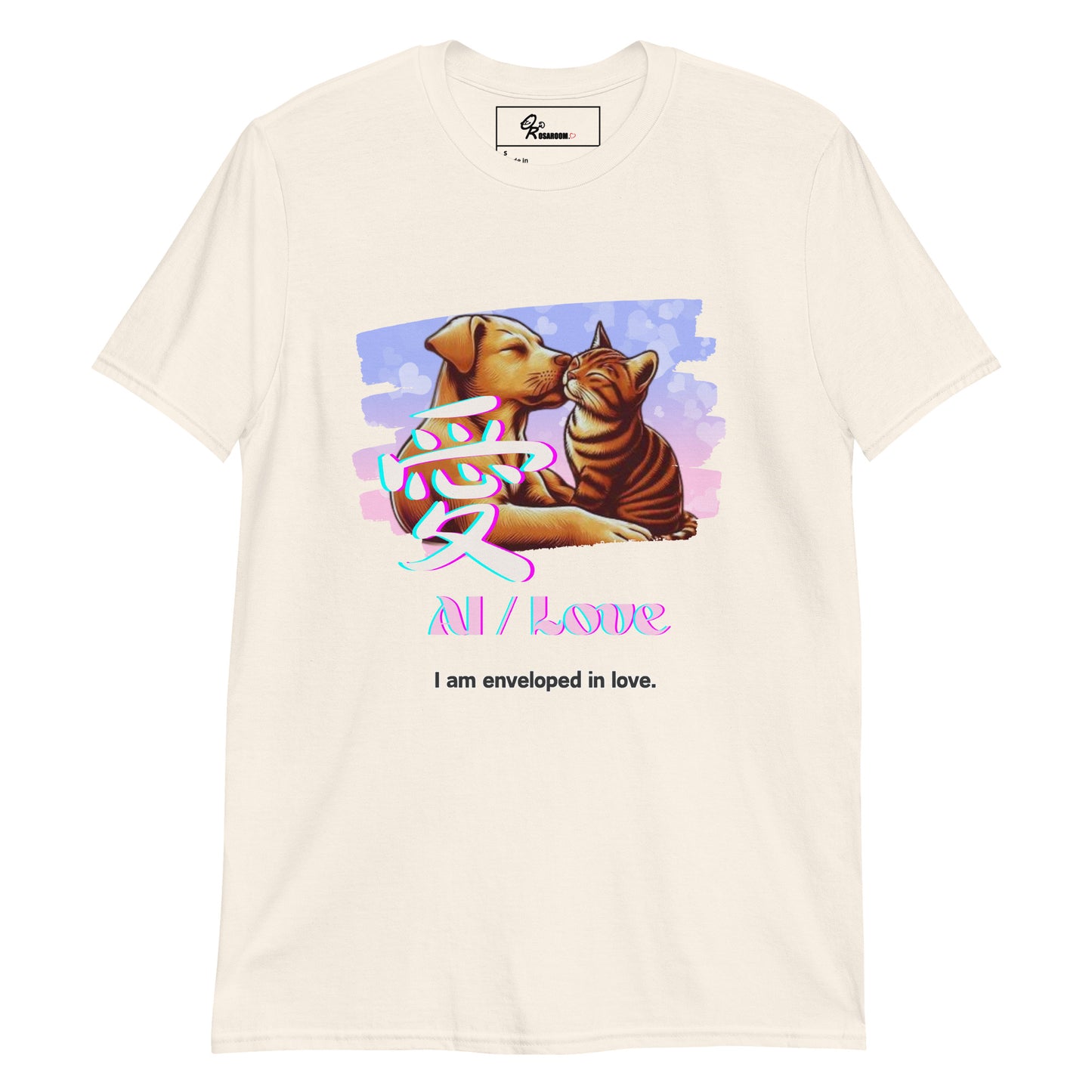 Short-Sleeve Unisex T-Shirt (Japanese, Kanji Series -愛“Love” Design.2)