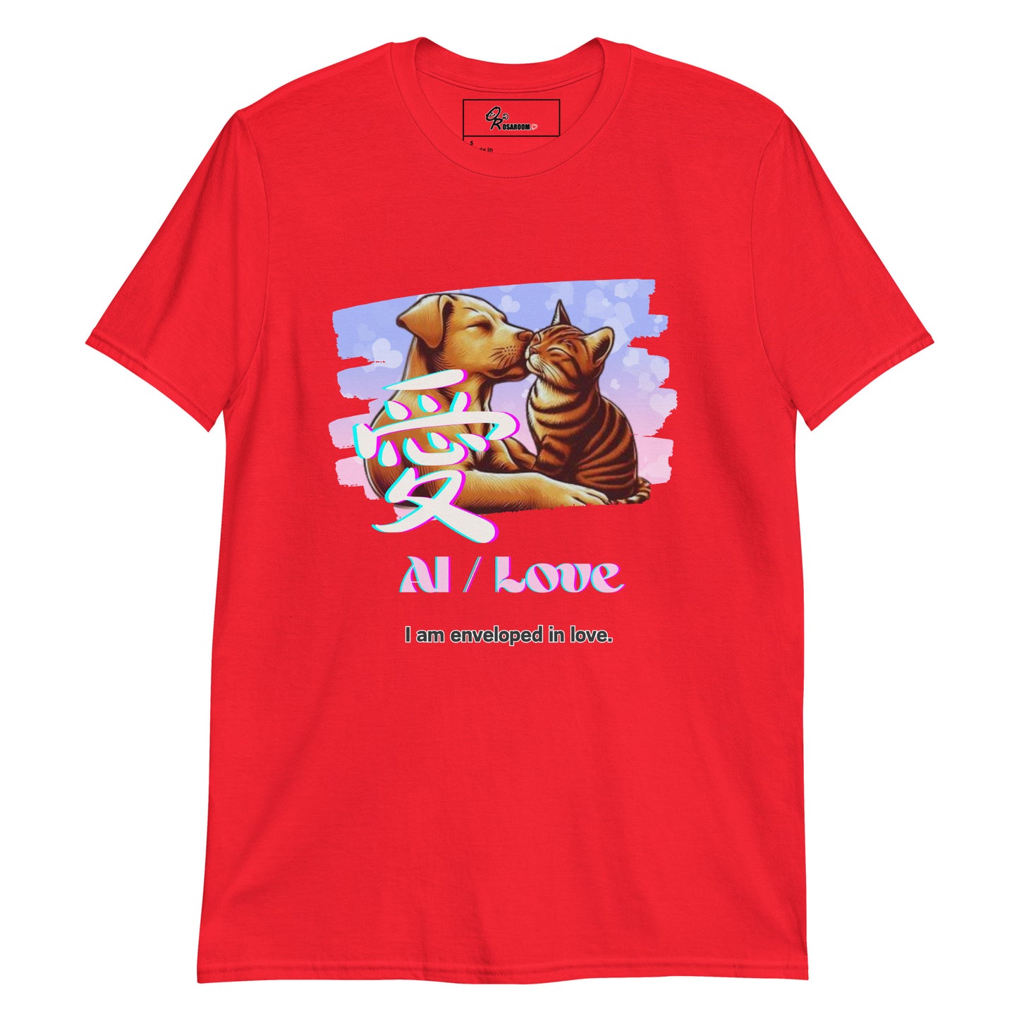 Short-Sleeve Unisex T-Shirt (Japanese, Kanji Series -愛“Love” Design.2)