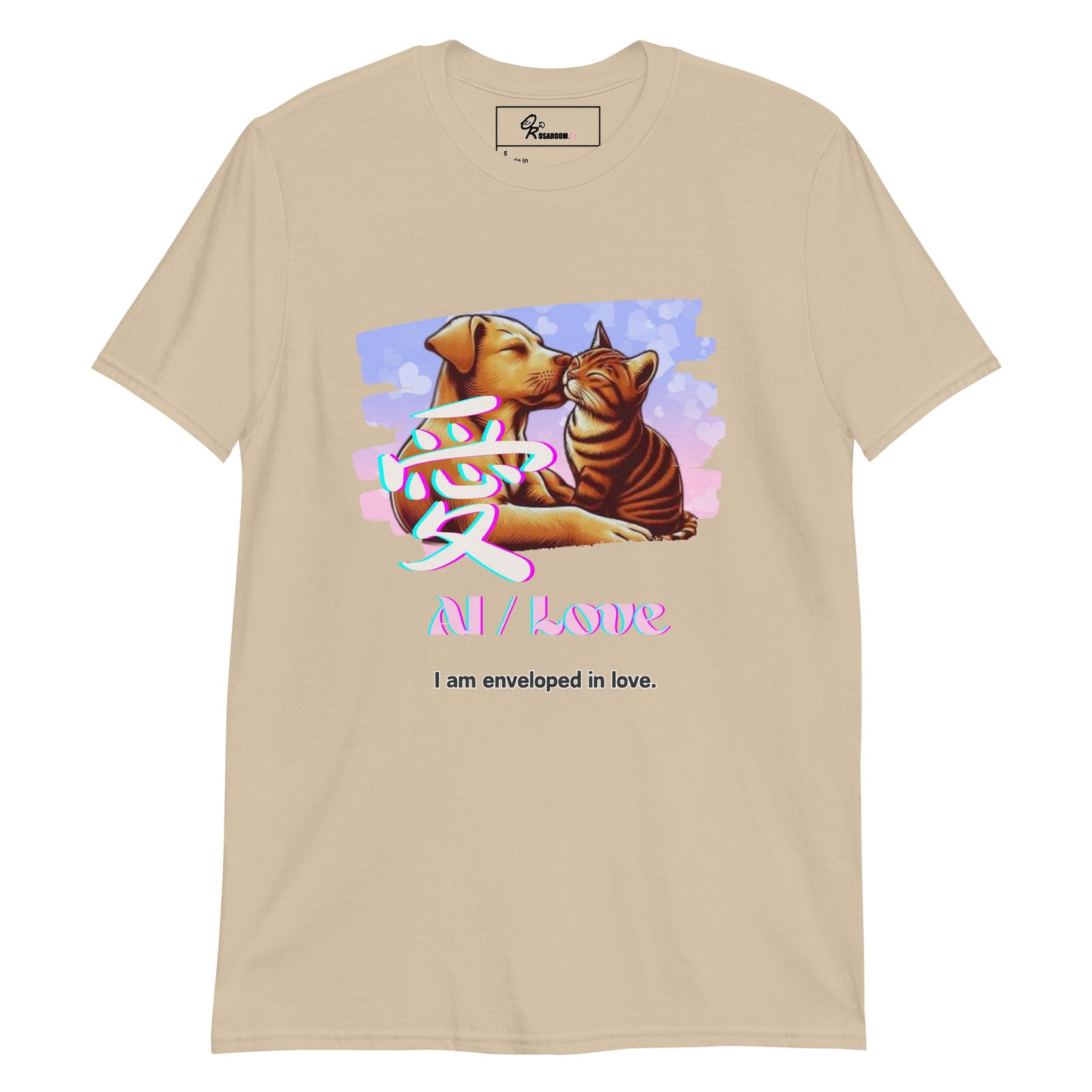 Short-Sleeve Unisex T-Shirt (Japanese, Kanji Series -愛“Love” Design.2)