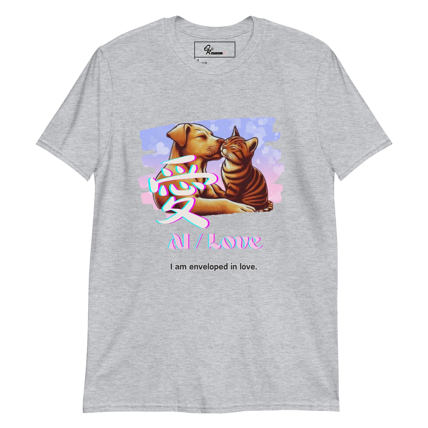 Short-Sleeve Unisex T-Shirt (Japanese, Kanji Series -愛“Love” Design.2)
