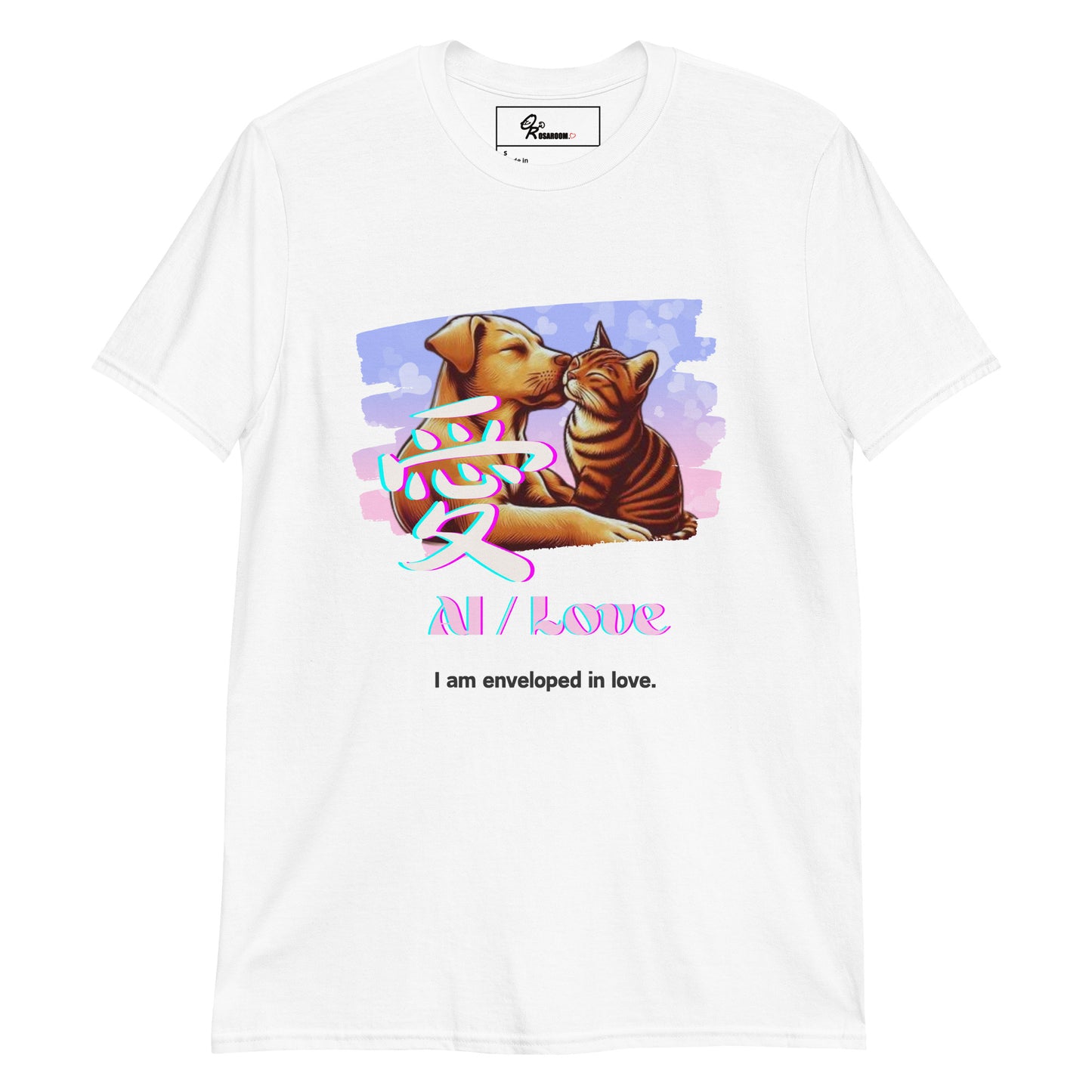 Short-Sleeve Unisex T-Shirt (Japanese, Kanji Series -愛“Love” Design.2)