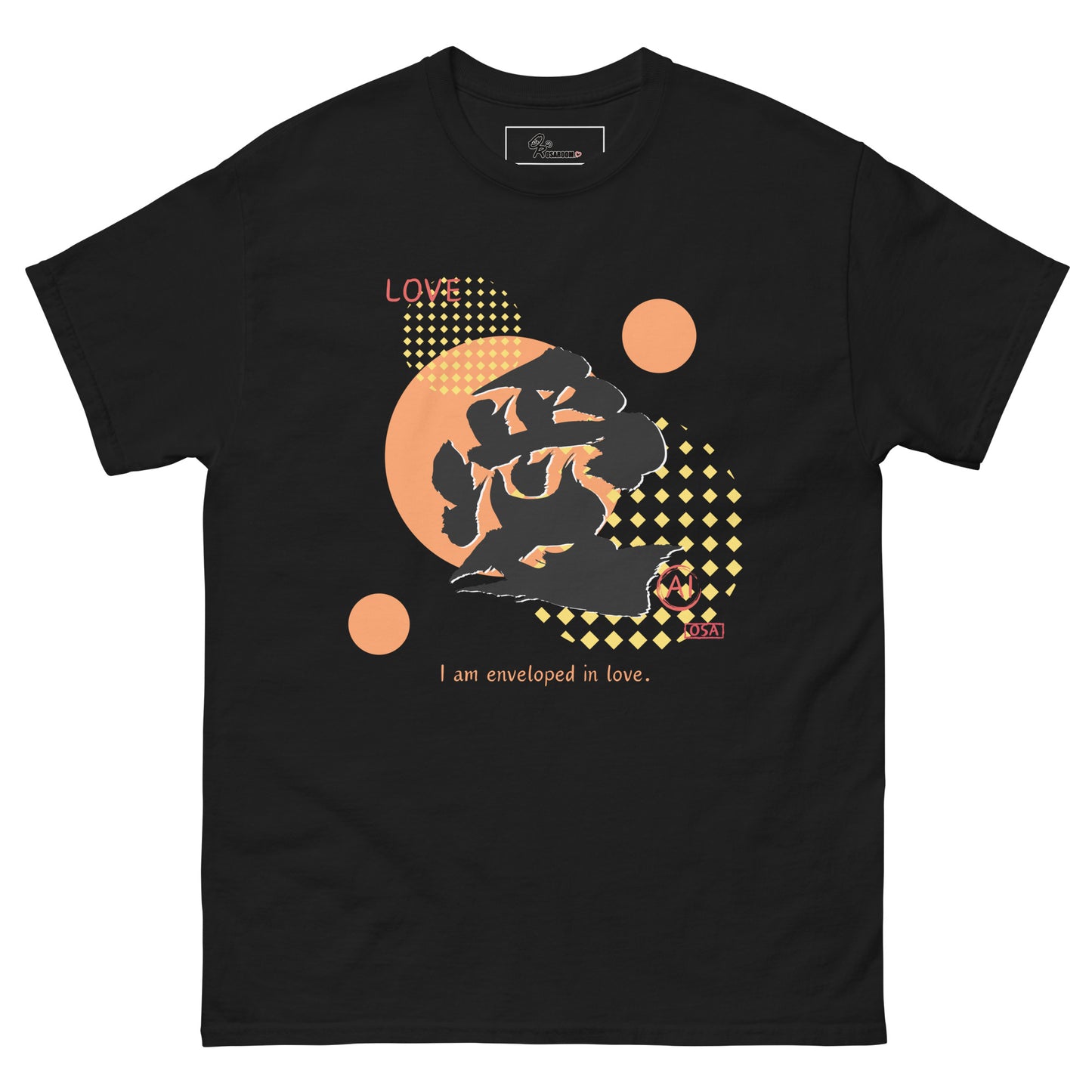 Unisex classic tee(Japanese, Kanji Series -愛“Love” Design.1)