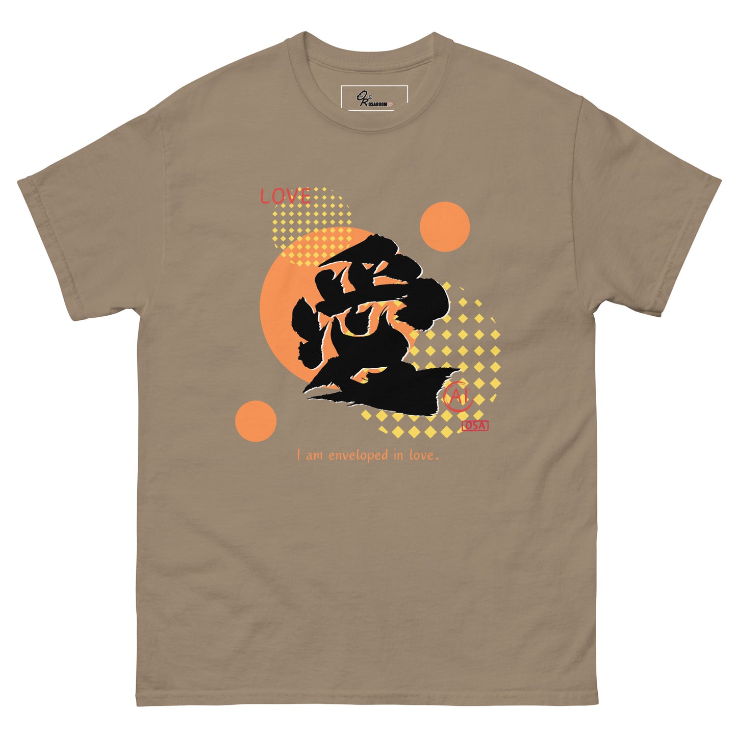 Unisex classic tee(Japanese, Kanji Series -愛“Love” Design.1)