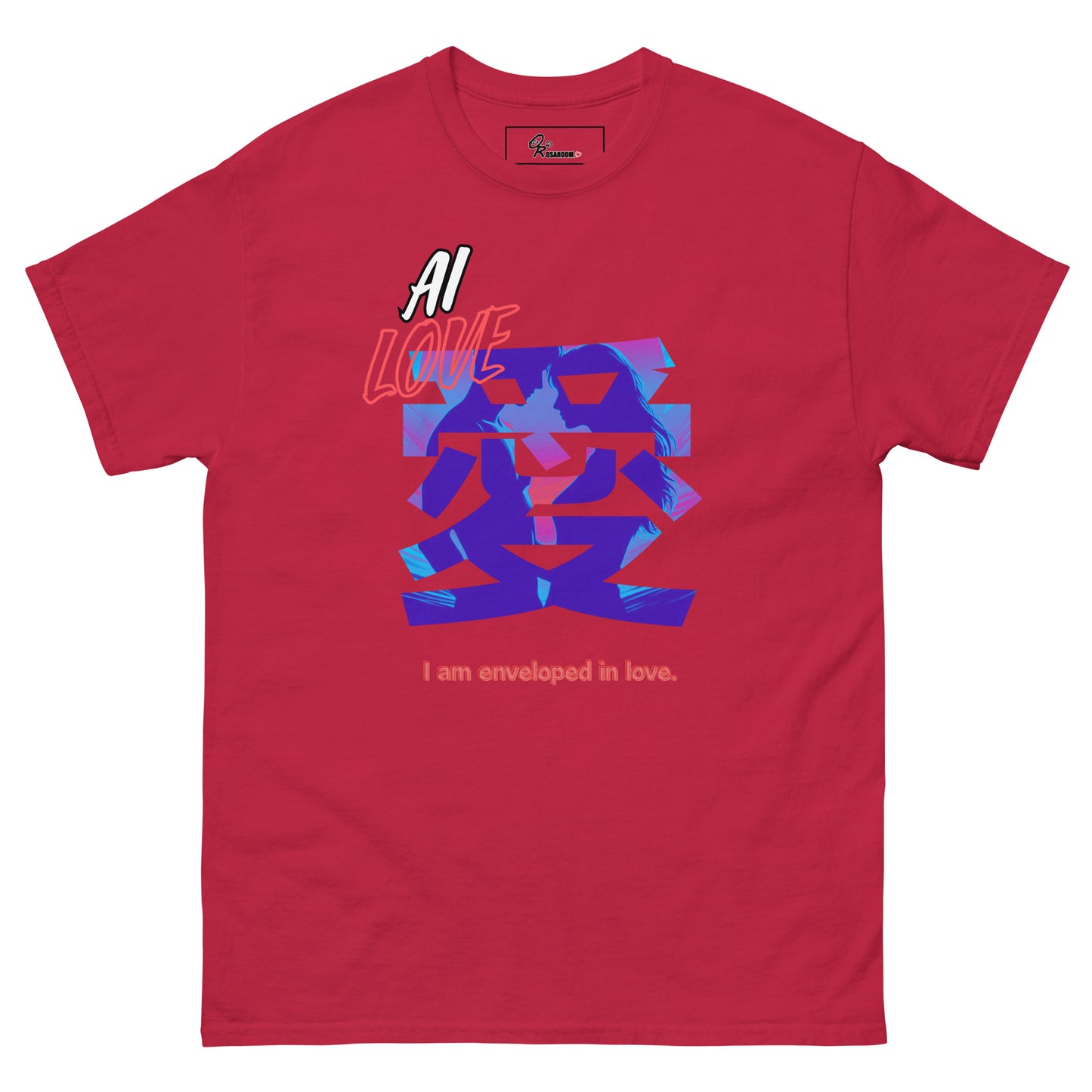 Unisex classic tee(Japanese, Kanji Series -愛“Love” Desig.3)