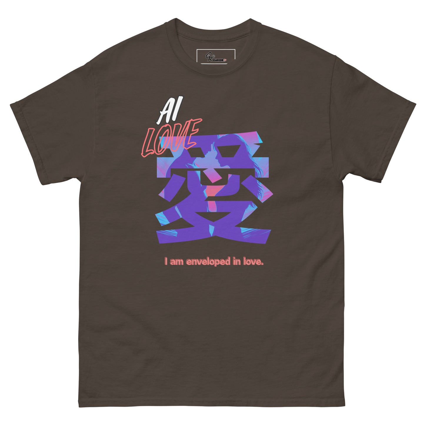 Unisex classic tee(Japanese, Kanji Series -愛“Love” Desig.3)