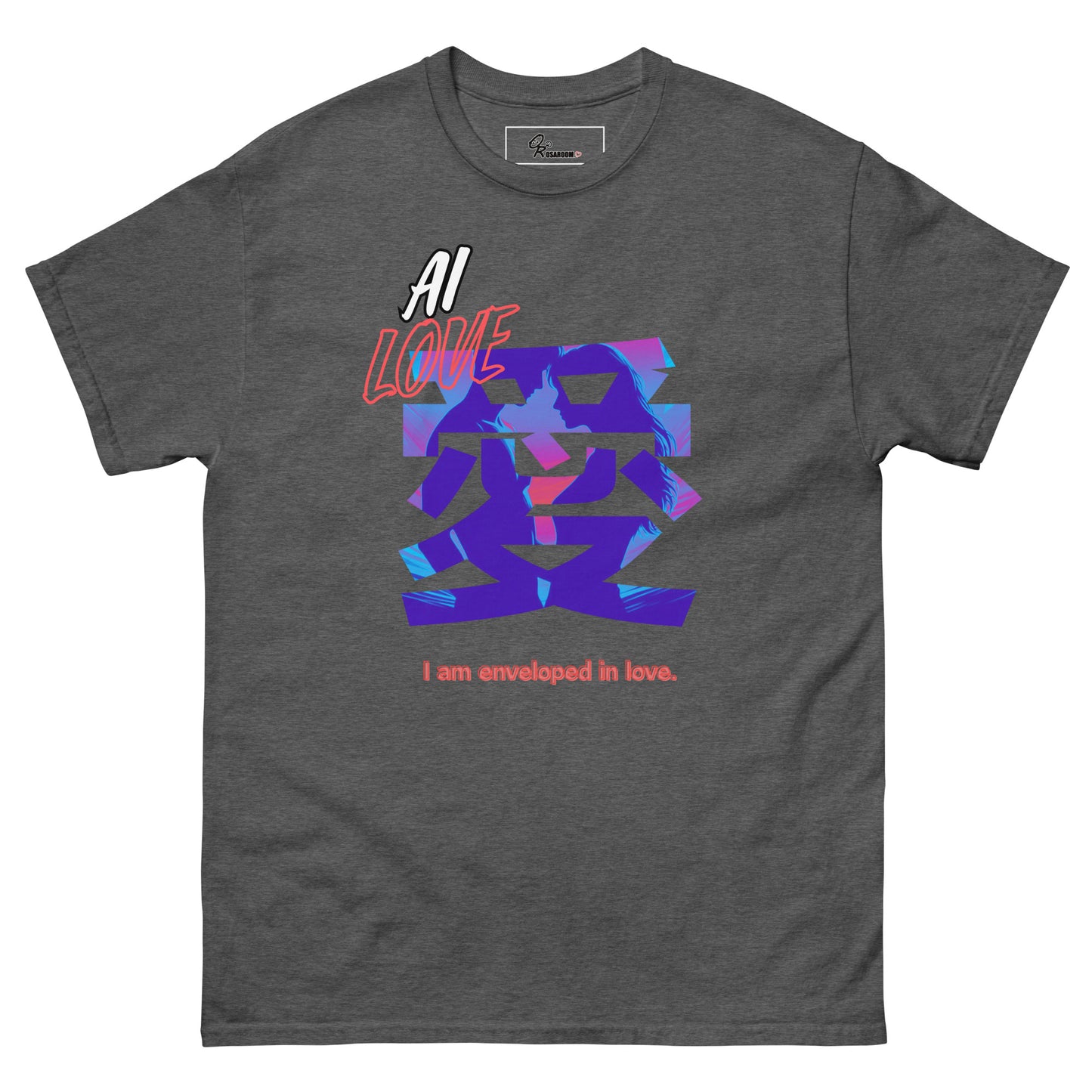 Unisex classic tee(Japanese, Kanji Series -愛“Love” Desig.3)