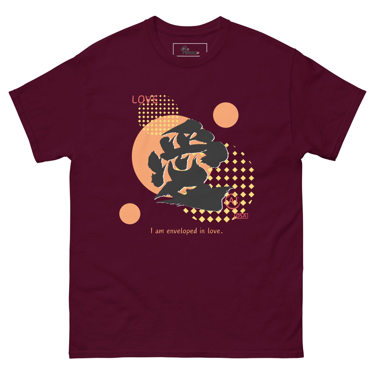Unisex classic tee(Japanese, Kanji Series -愛“Love” Design.1)