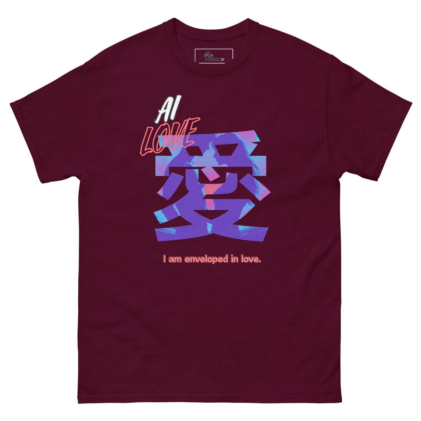 Unisex classic tee(Japanese, Kanji Series -愛“Love” Desig.3)