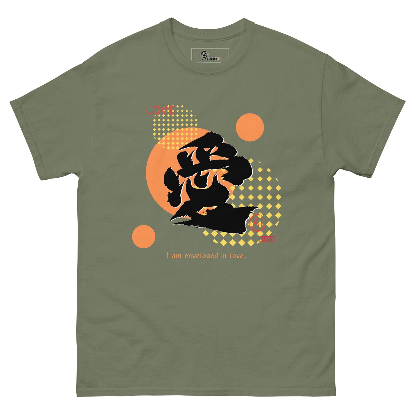 Unisex classic tee(Japanese, Kanji Series -愛“Love” Design.1)