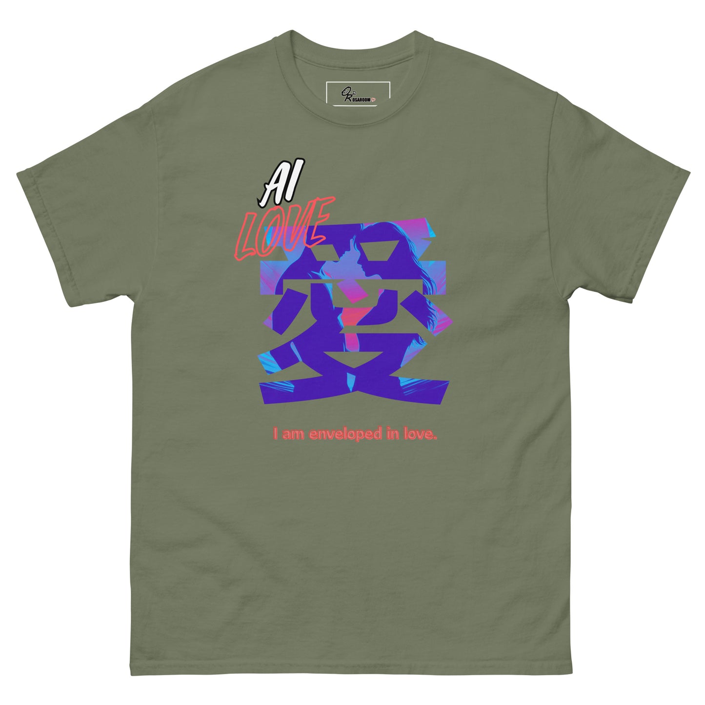 Unisex classic tee(Japanese, Kanji Series -愛“Love” Desig.3)