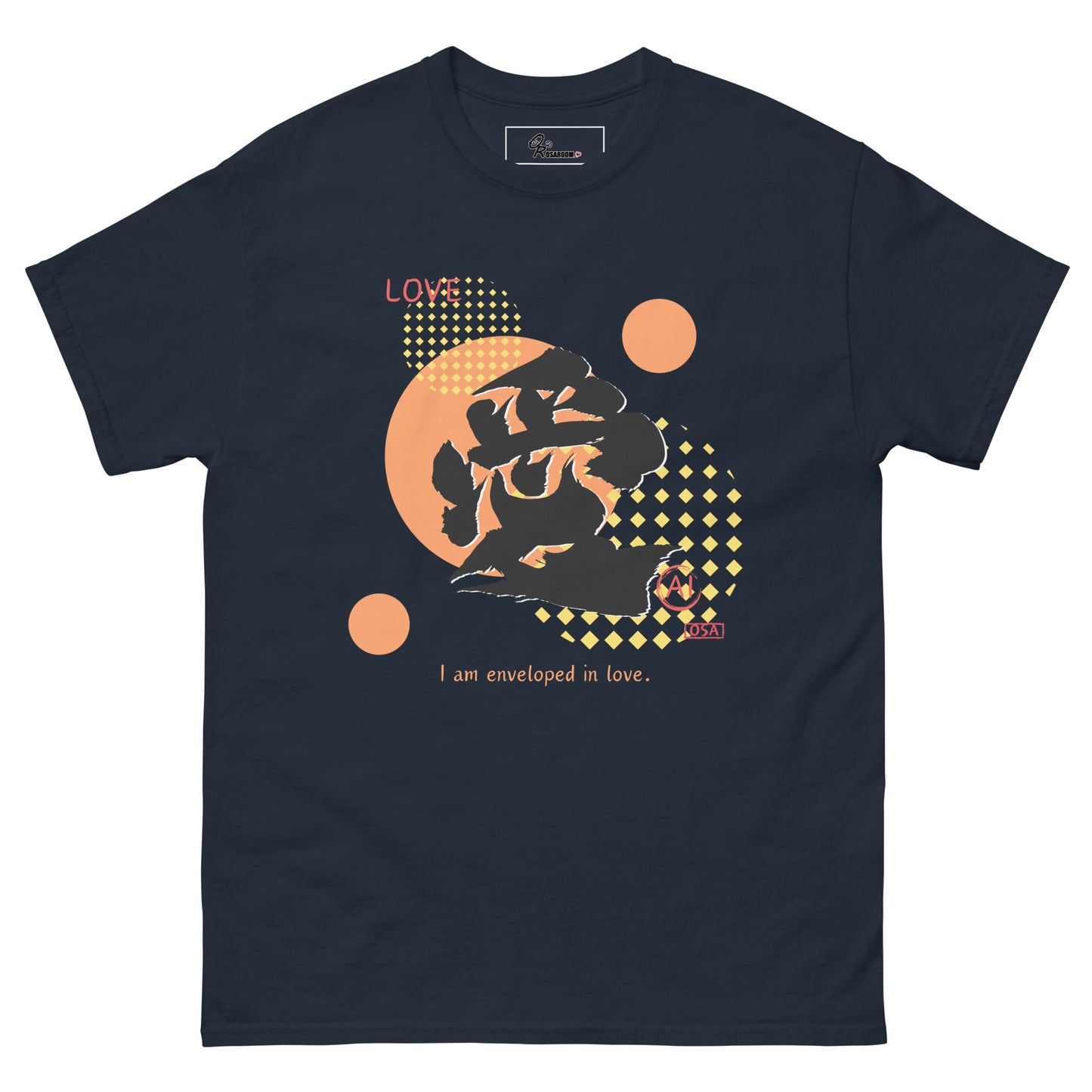 Unisex classic tee(Japanese, Kanji Series -愛“Love” Design.1)