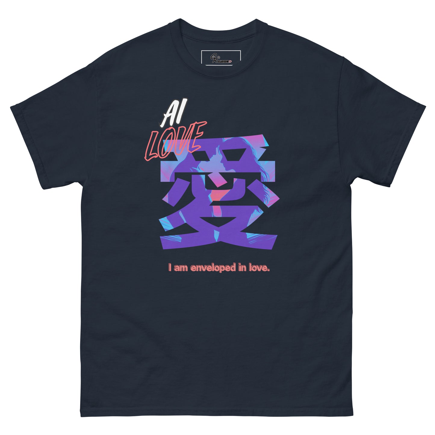 Unisex classic tee(Japanese, Kanji Series -愛“Love” Desig.3)