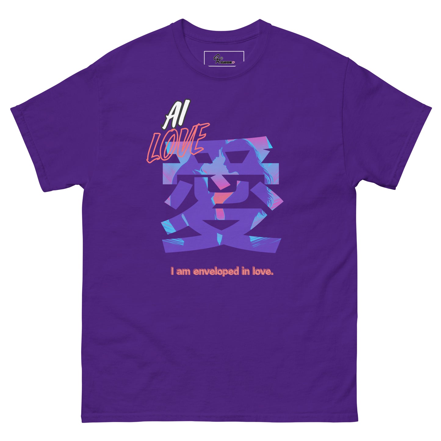 Unisex classic tee(Japanese, Kanji Series -愛“Love” Desig.3)