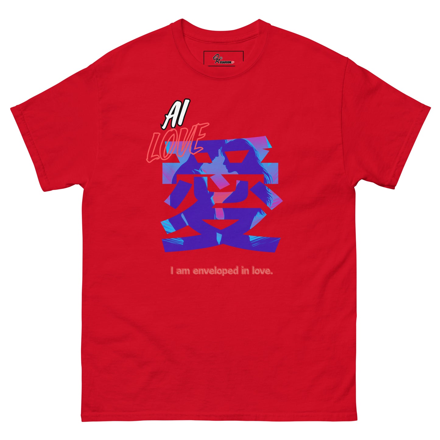 Unisex classic tee(Japanese, Kanji Series -愛“Love” Desig.3)