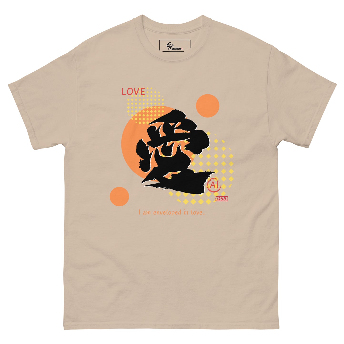 Unisex classic tee(Japanese, Kanji Series -愛“Love” Design.1)