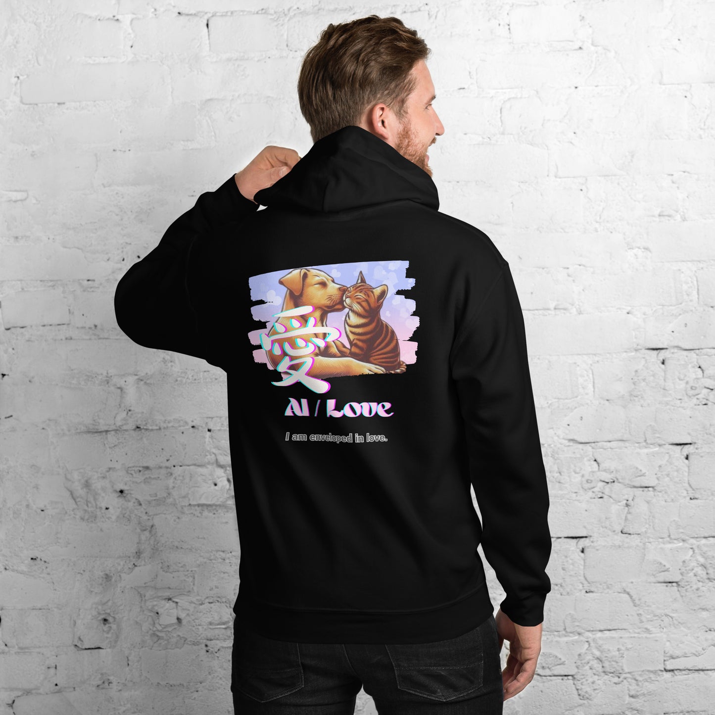 Unisex Hoodie(Japanese, Kanji Series -愛“Love” Design.2)